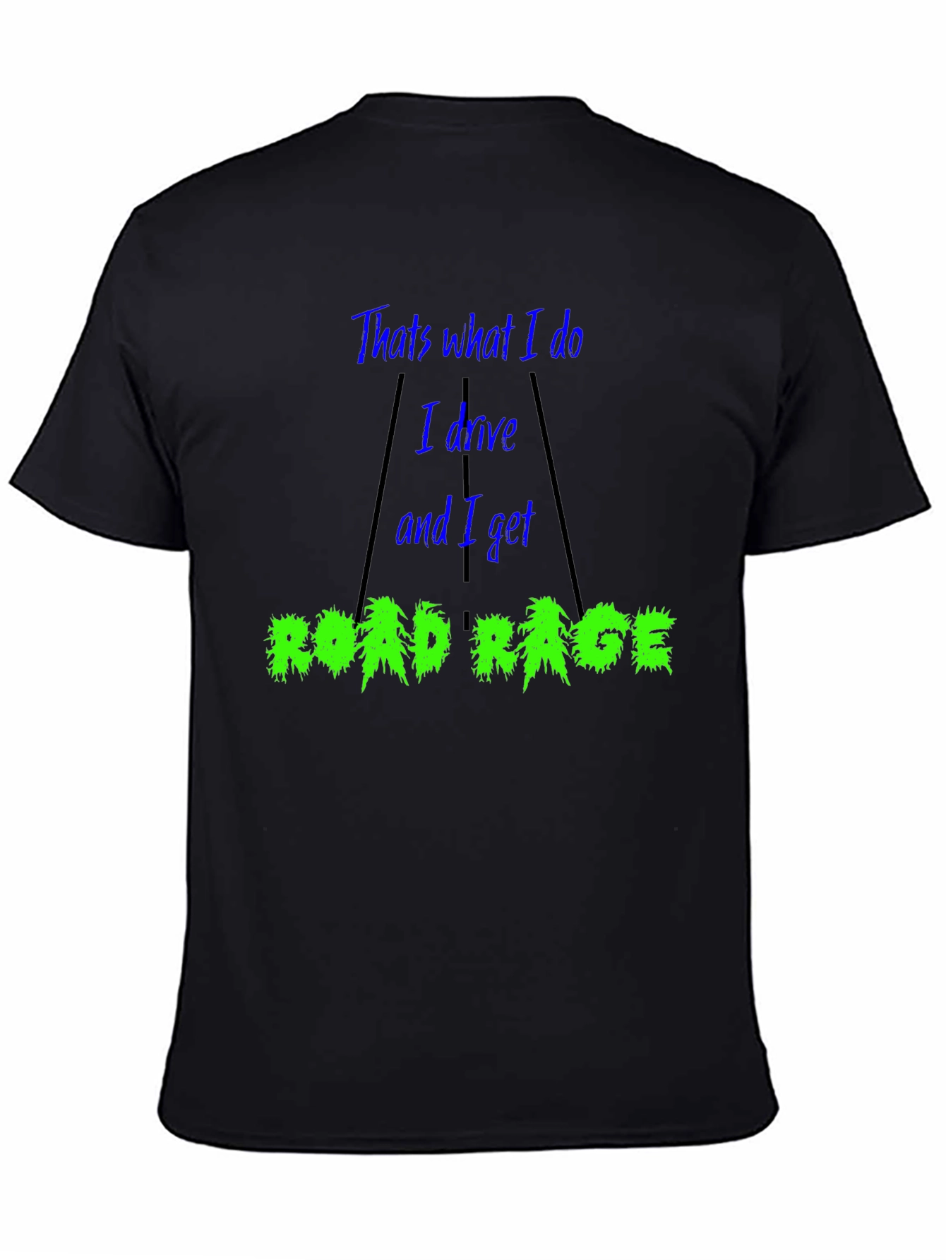 Black Road Rage T-Shirt view 4
