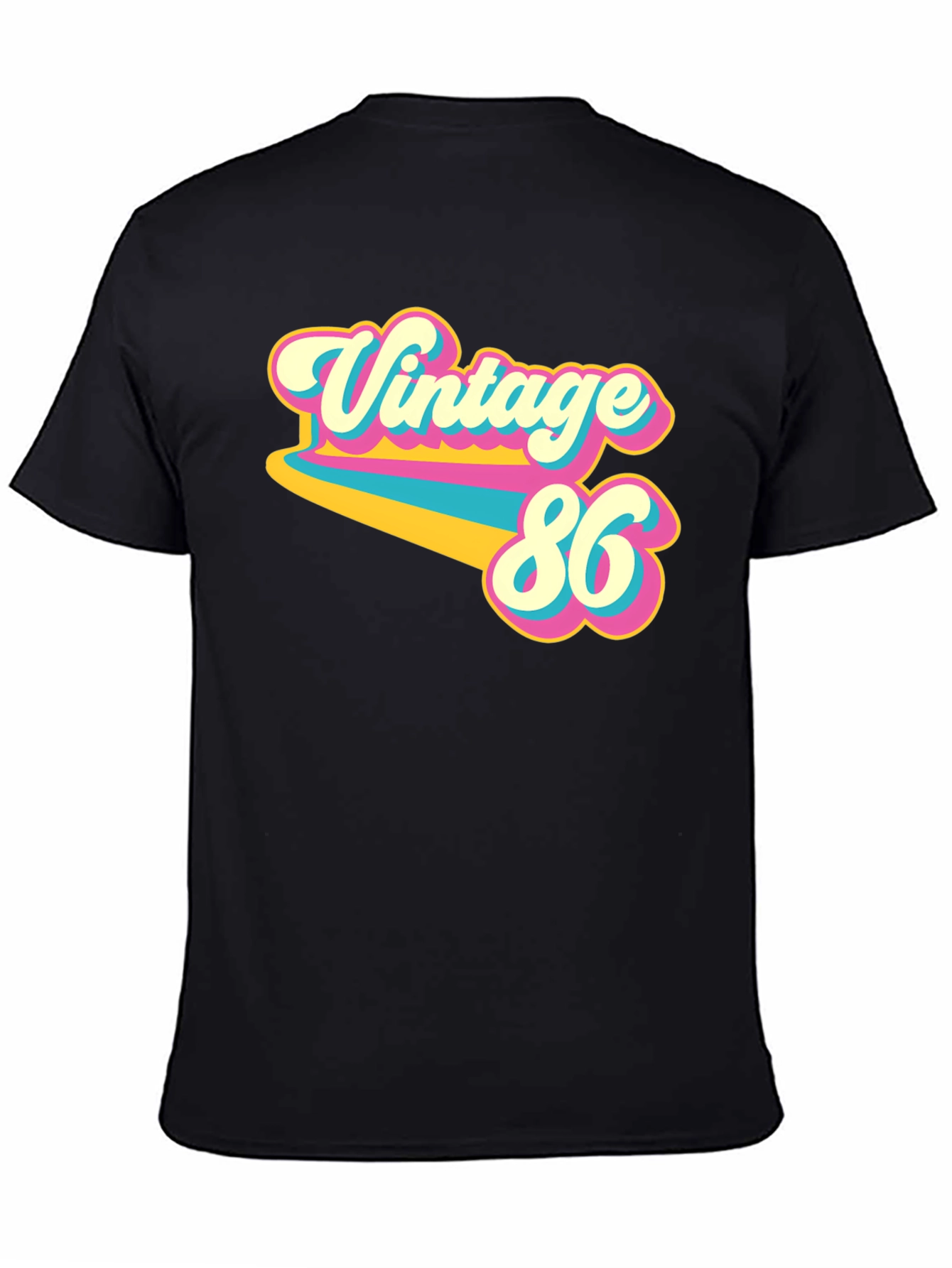 Black Vintage 86 Graphic T-Shirt view 4