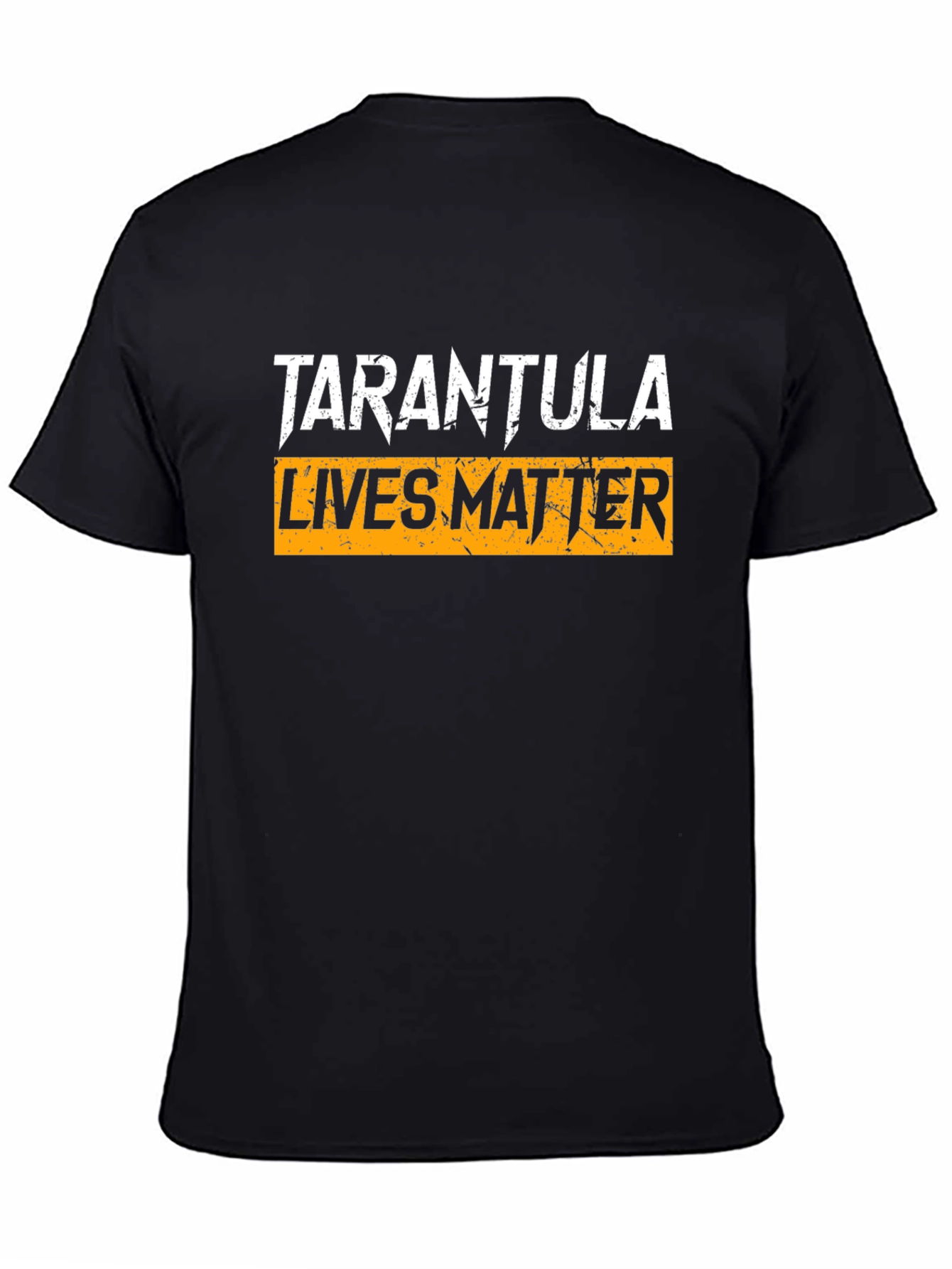 Black Tarantula Lives Matter Graphic Tee - Black Cotton T-Shirt view 4