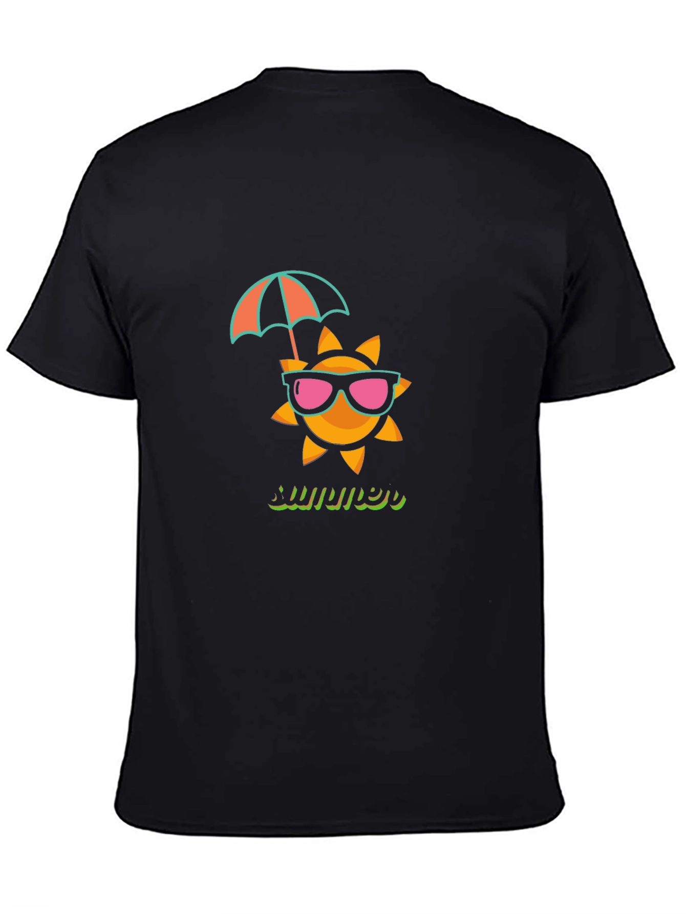 Black Summer Sun T-Shirt view 4