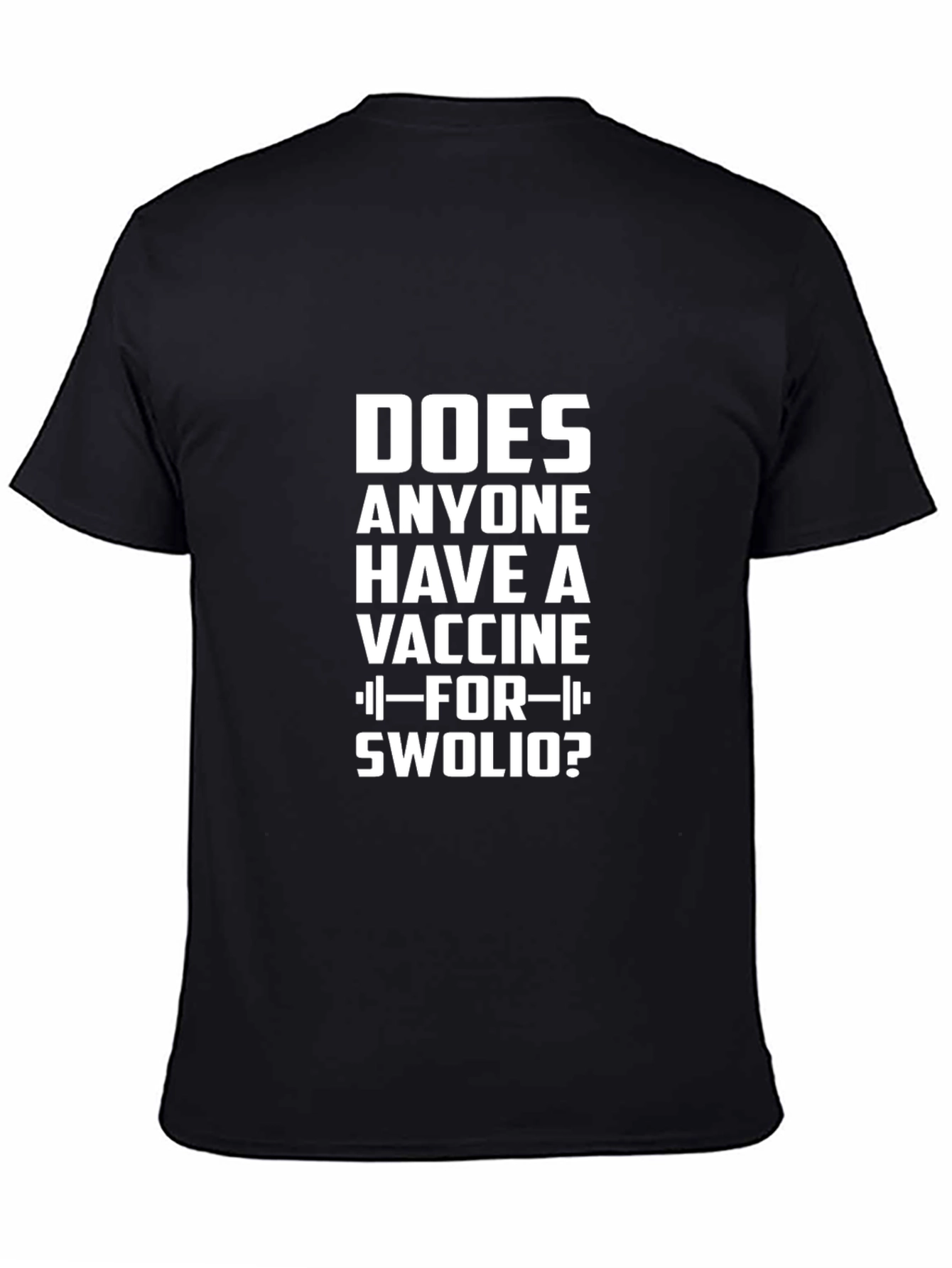 Black Swolio Vaccine T-Shirt view 4