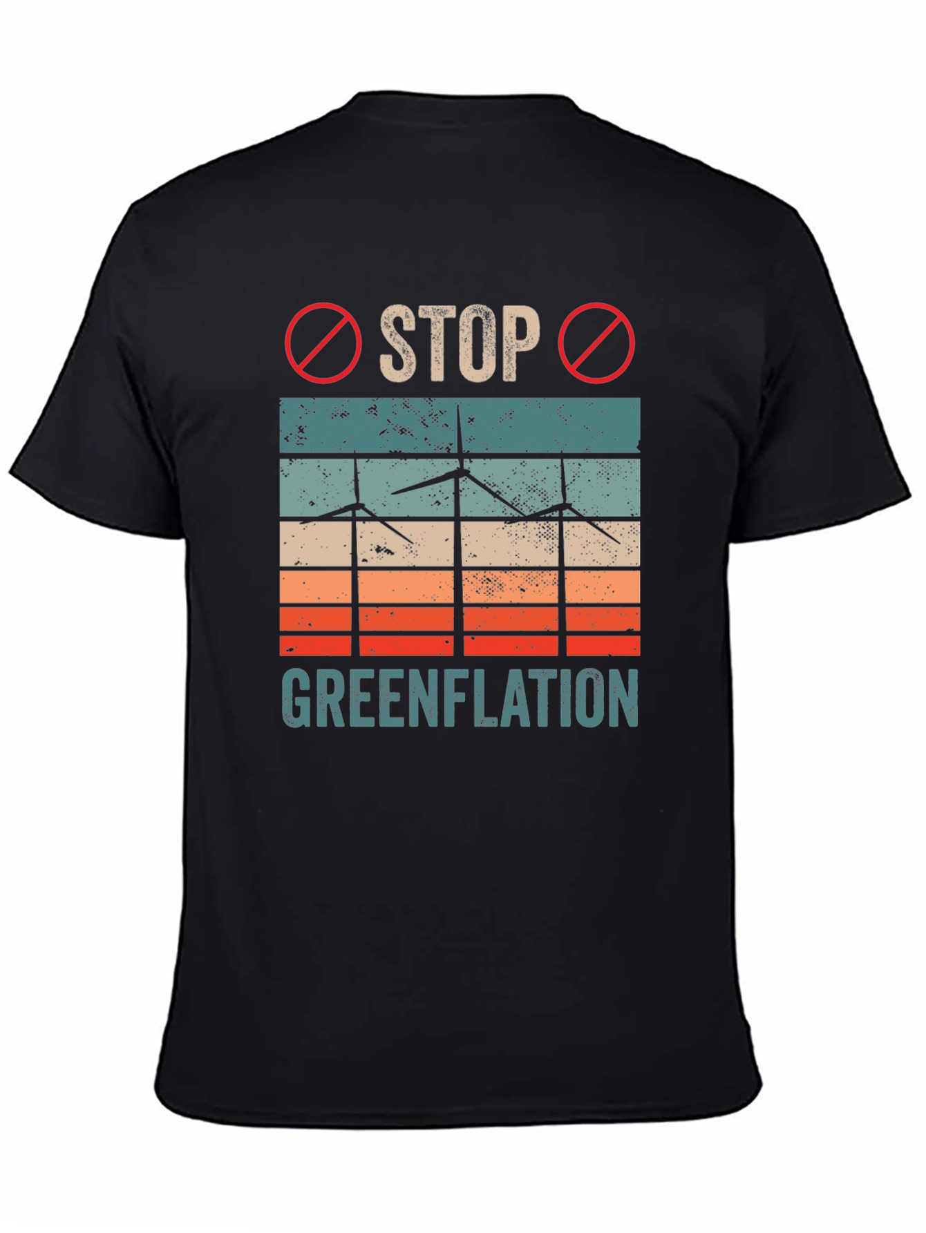 Black Stop Greenflation T-Shirt view 4