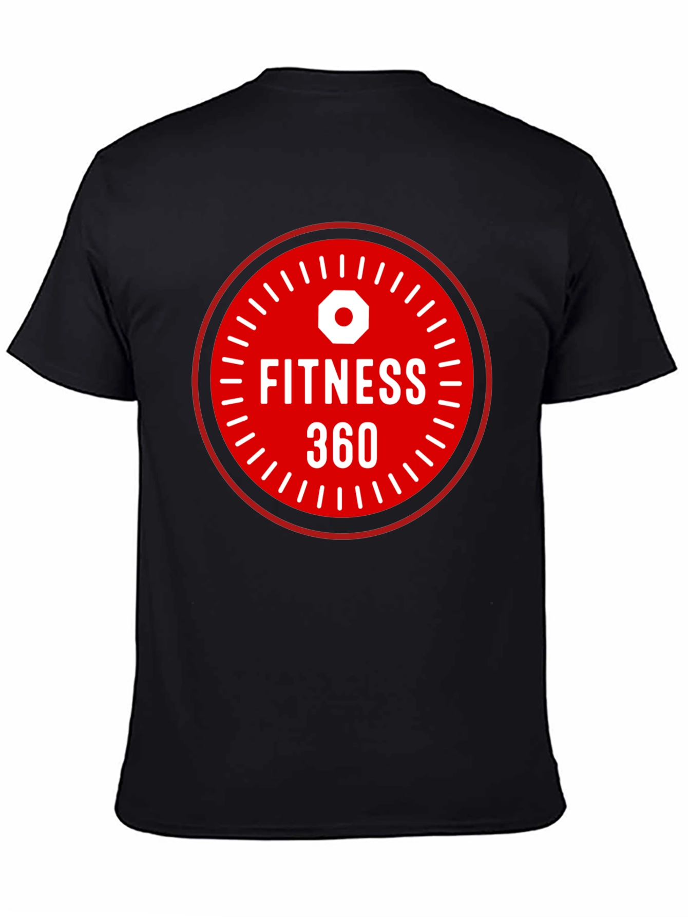 Black Fitness 360 Graphic T-Shirt - Black view 4