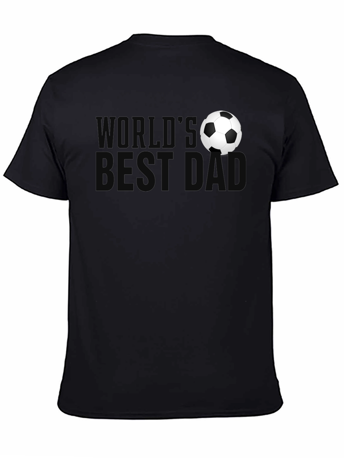 Black World's Best Dad Soccer Graphic Tee view 4