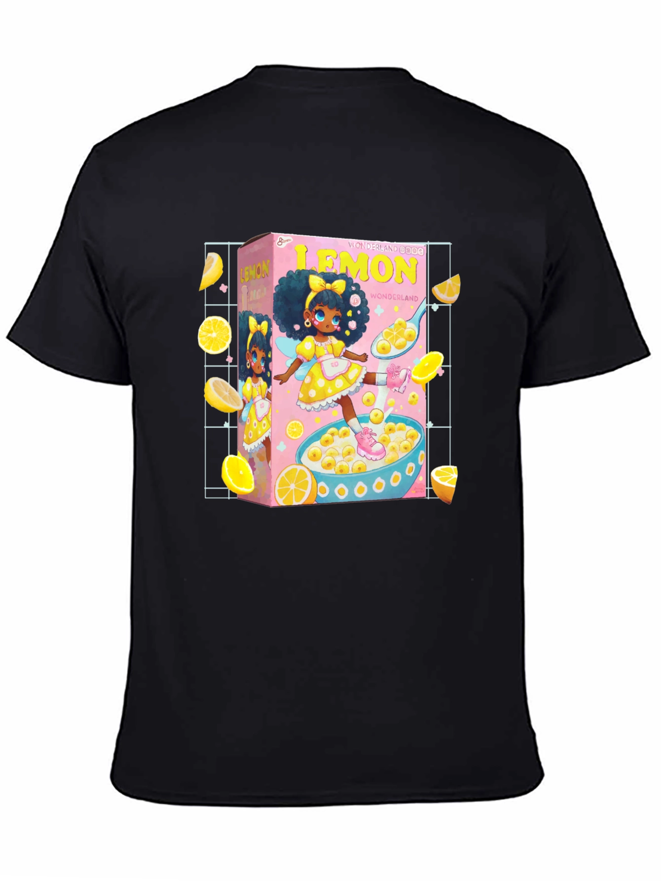 Black Lemon Wonderland Cereal T-Shirt view 4