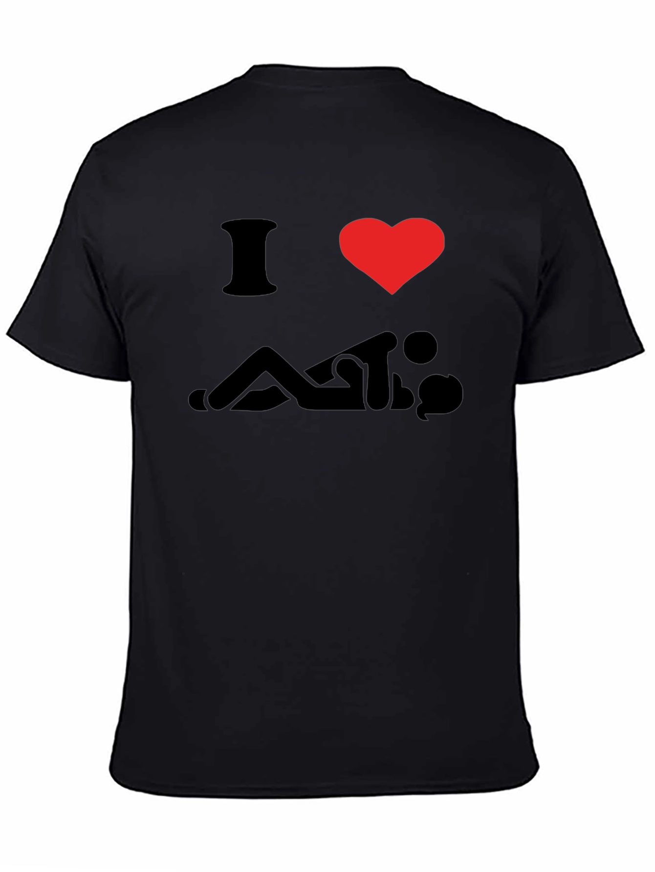 Black I Love Sex T-Shirt - Funny Graphic Tee view 4