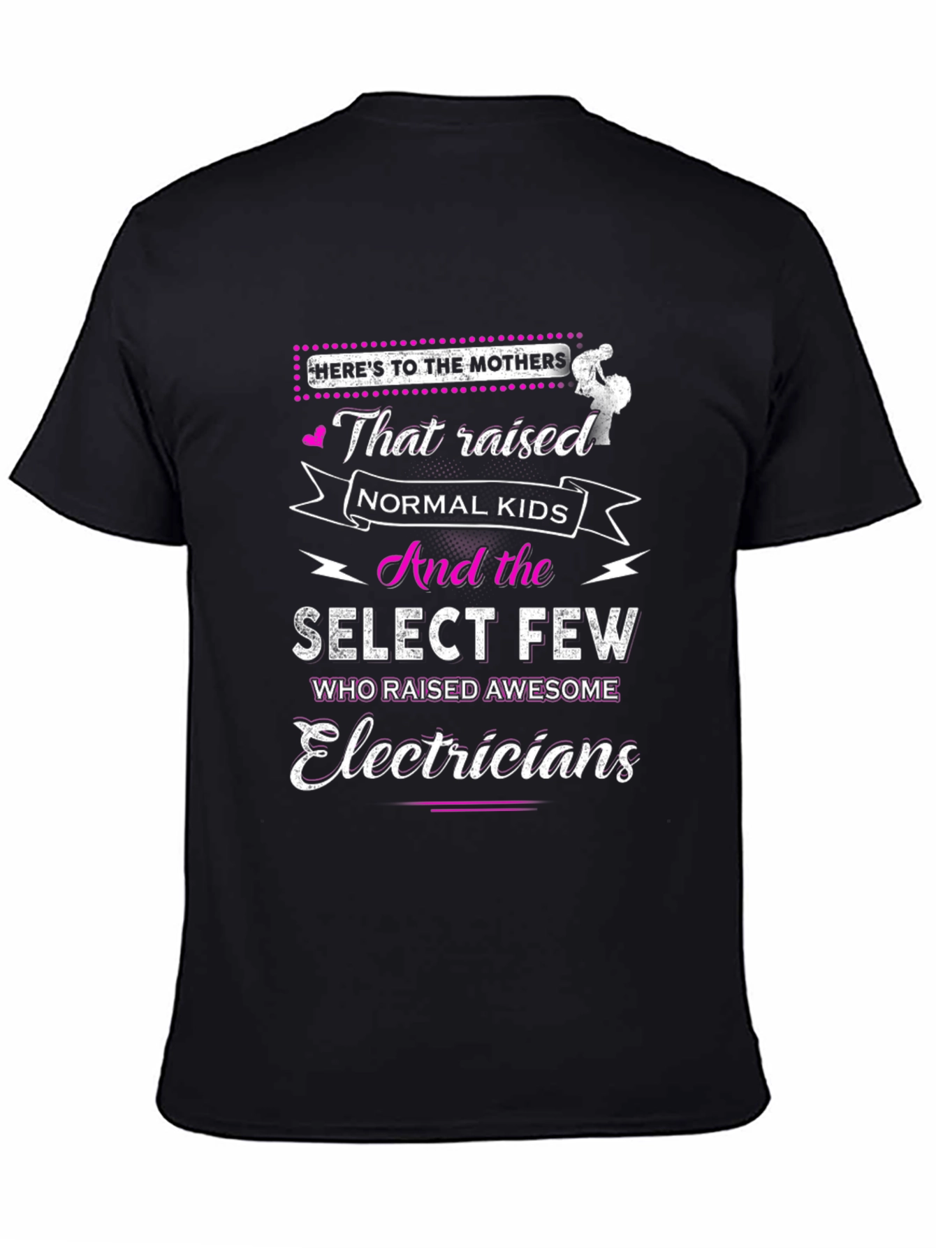 Black Electricians' Mothers T-Shirt view 4