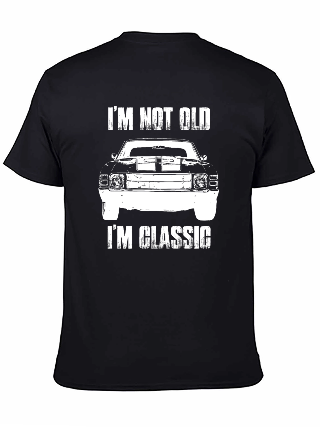 Black I'm Not Old I'm Classic Car Graphic T-Shirt view 4