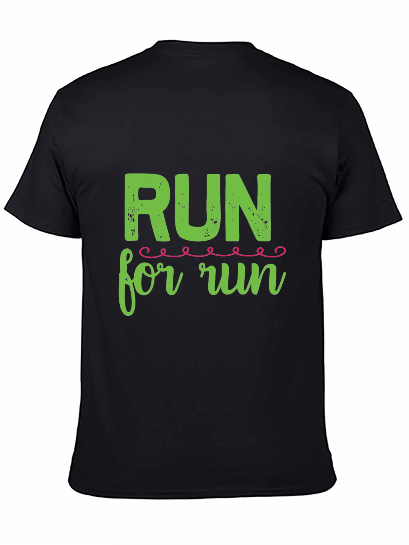 Black Run For Run Black T-Shirt view 4