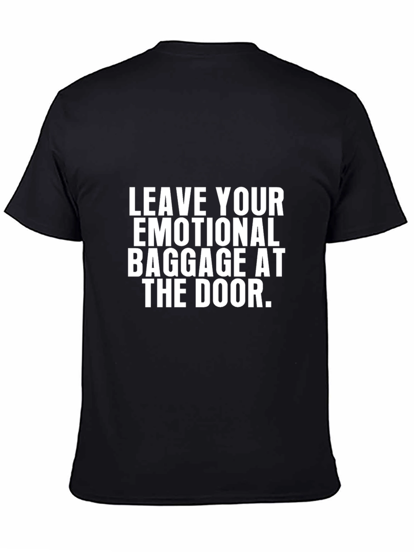 Emotional Baggage Graphic Tee - Black Short Sleeve Shirt - 4