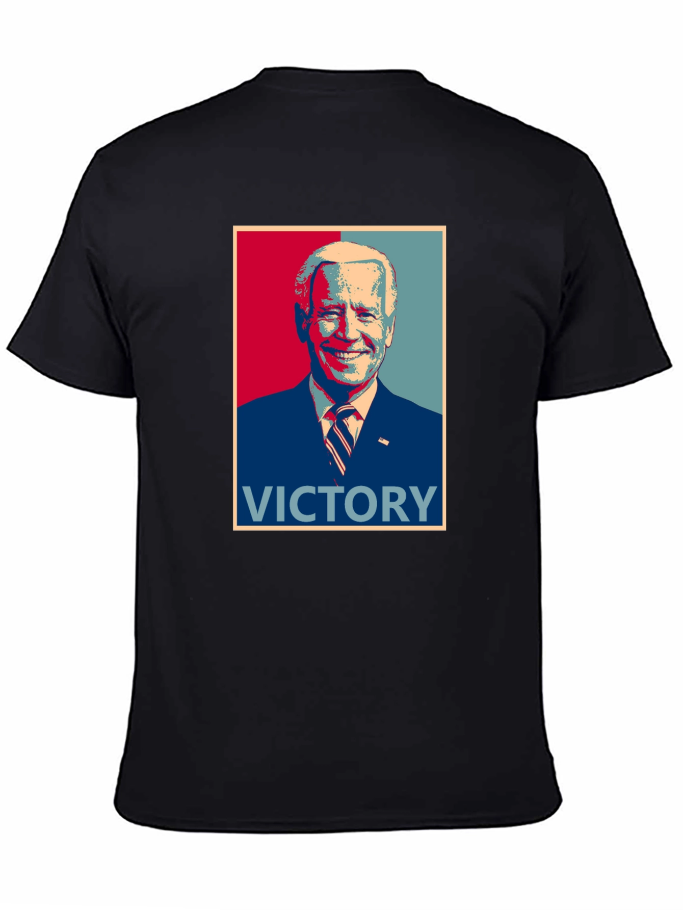 Black Victory Graphic Tee - Patriotic Political T-Shirt view 4