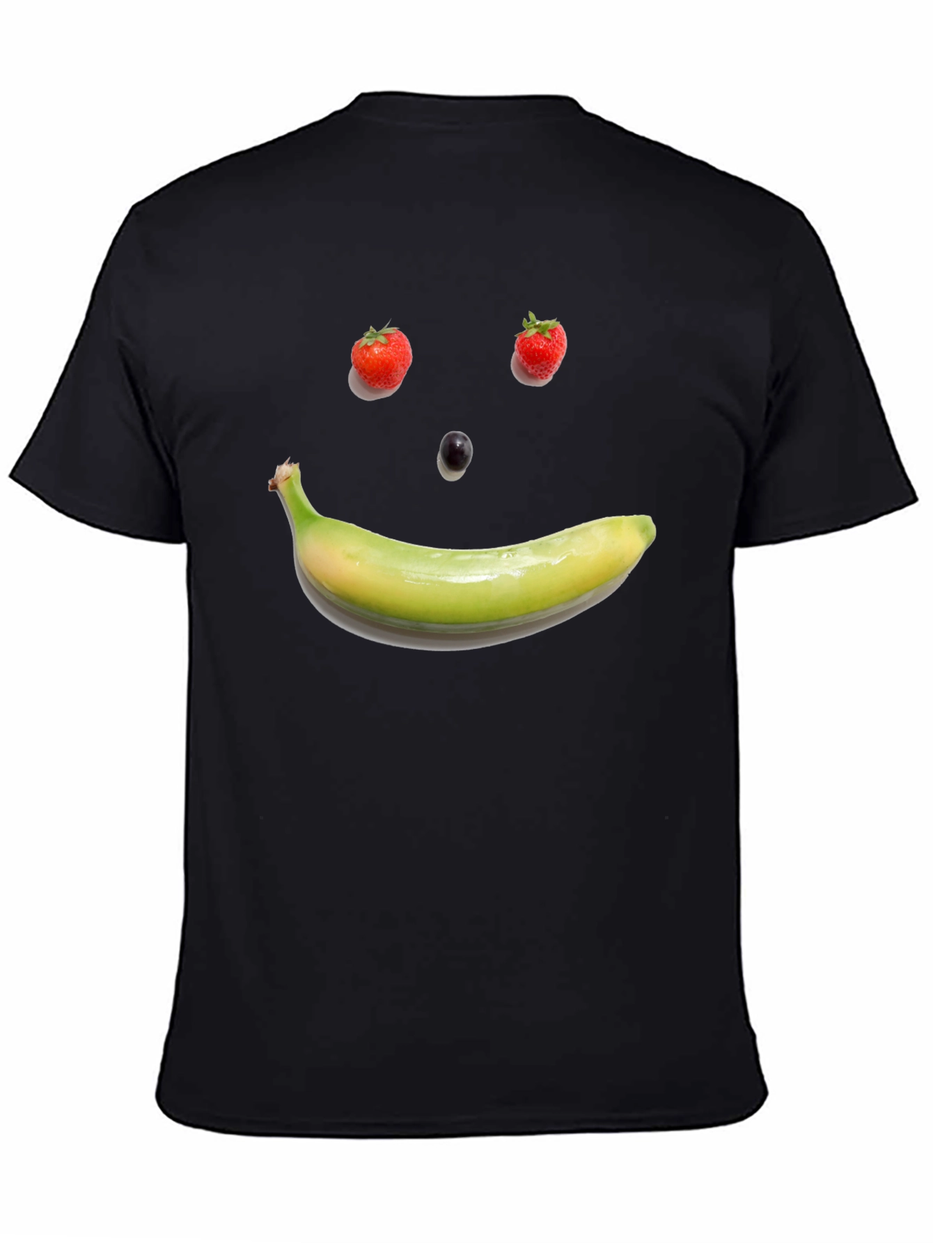 Fruit Face Graphic Tee - Black Cotton T-Shirt - 4