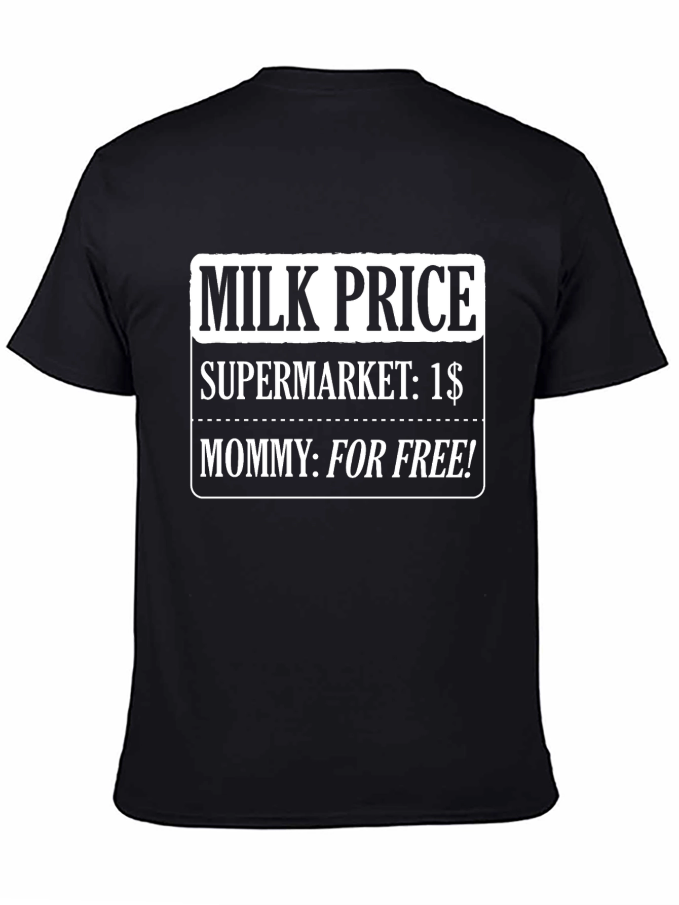 Black Milk Price Funny T-Shirt view 4
