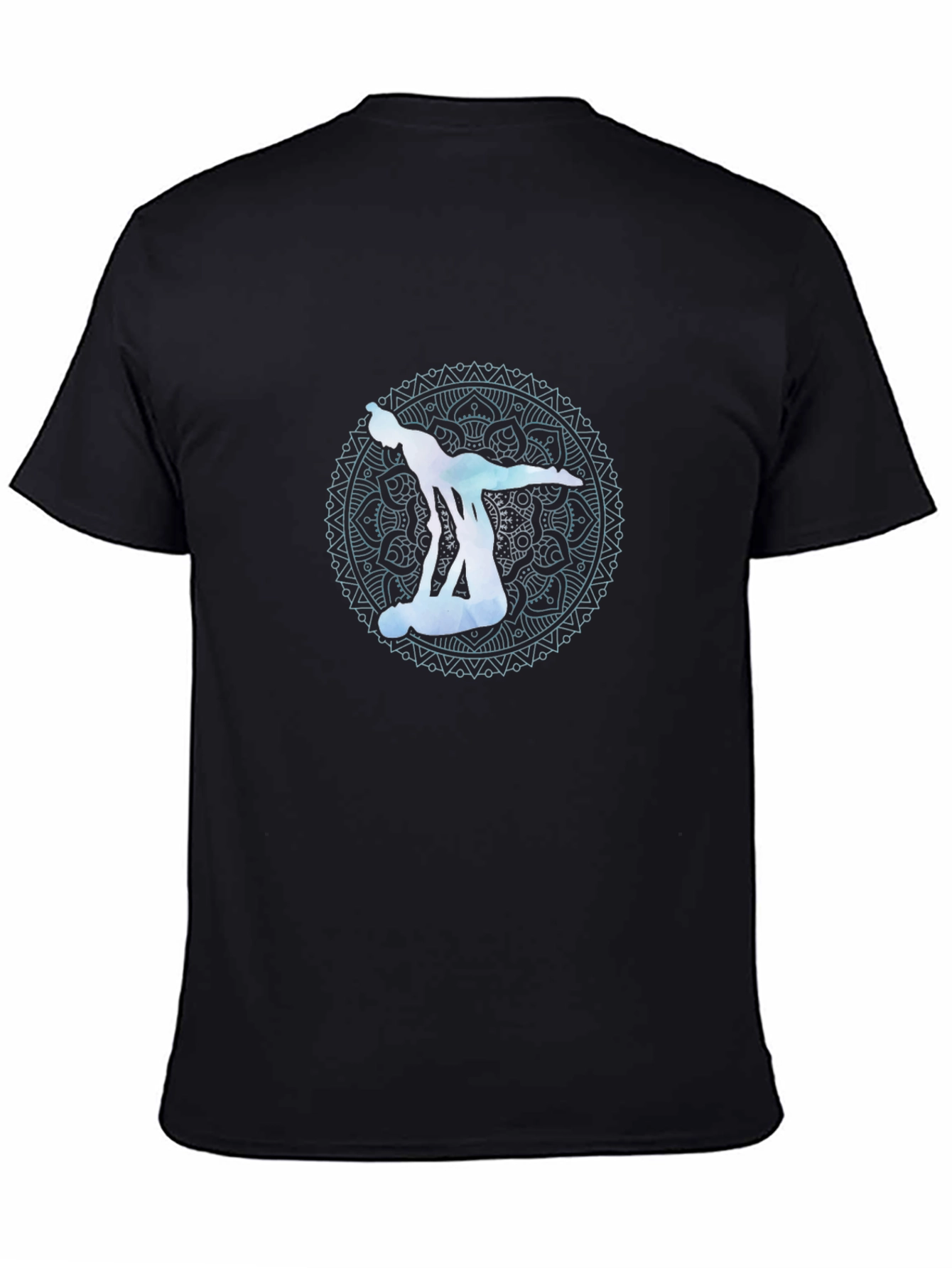 Black Yoga Acrobatic T-Shirt view 4