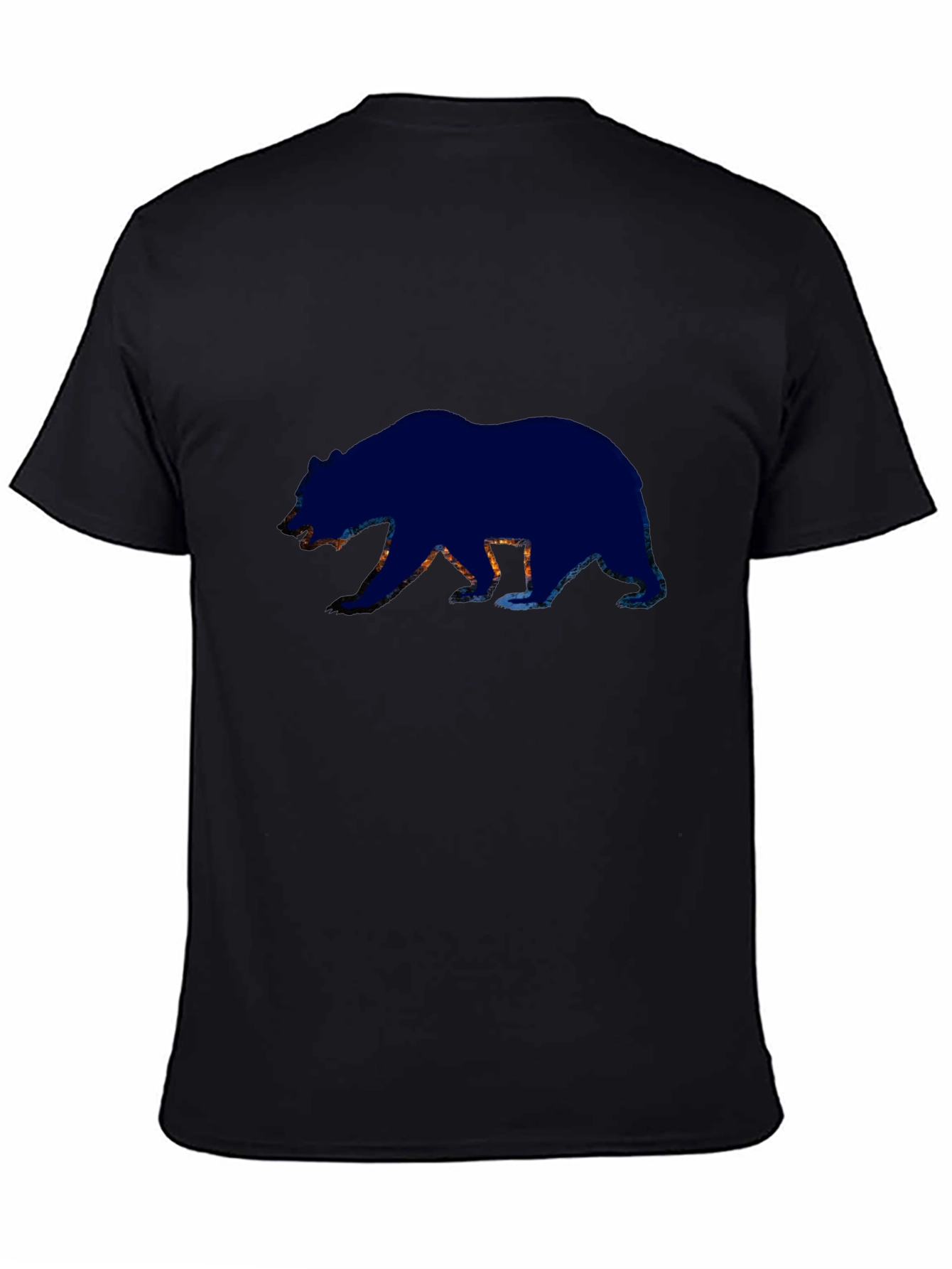 Black Bear Silhouette Graphic Tee - Black view 4