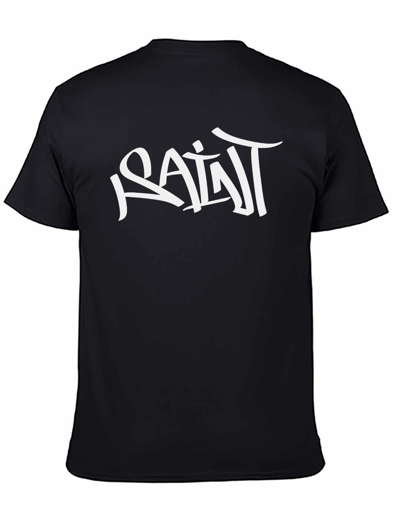 Black SAINT Graphic Black T-Shirt view 4