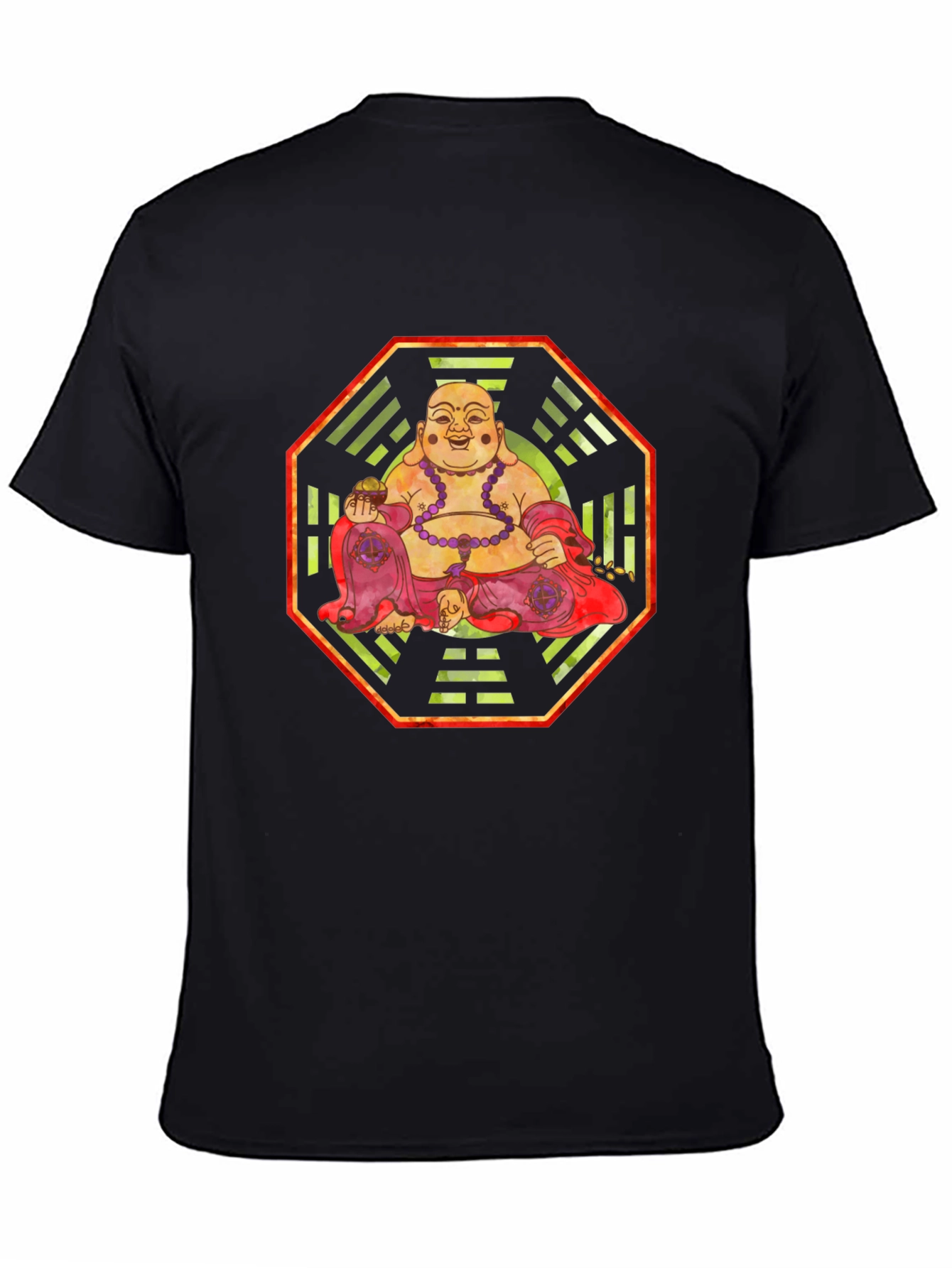 Laughing Buddha Graphic Tee - Zen Style - 4