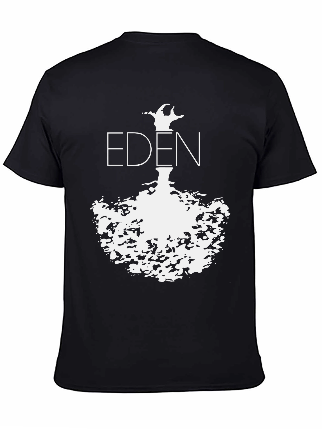 Black Eden Graphic Black T-Shirt | Minimalist Design view 4