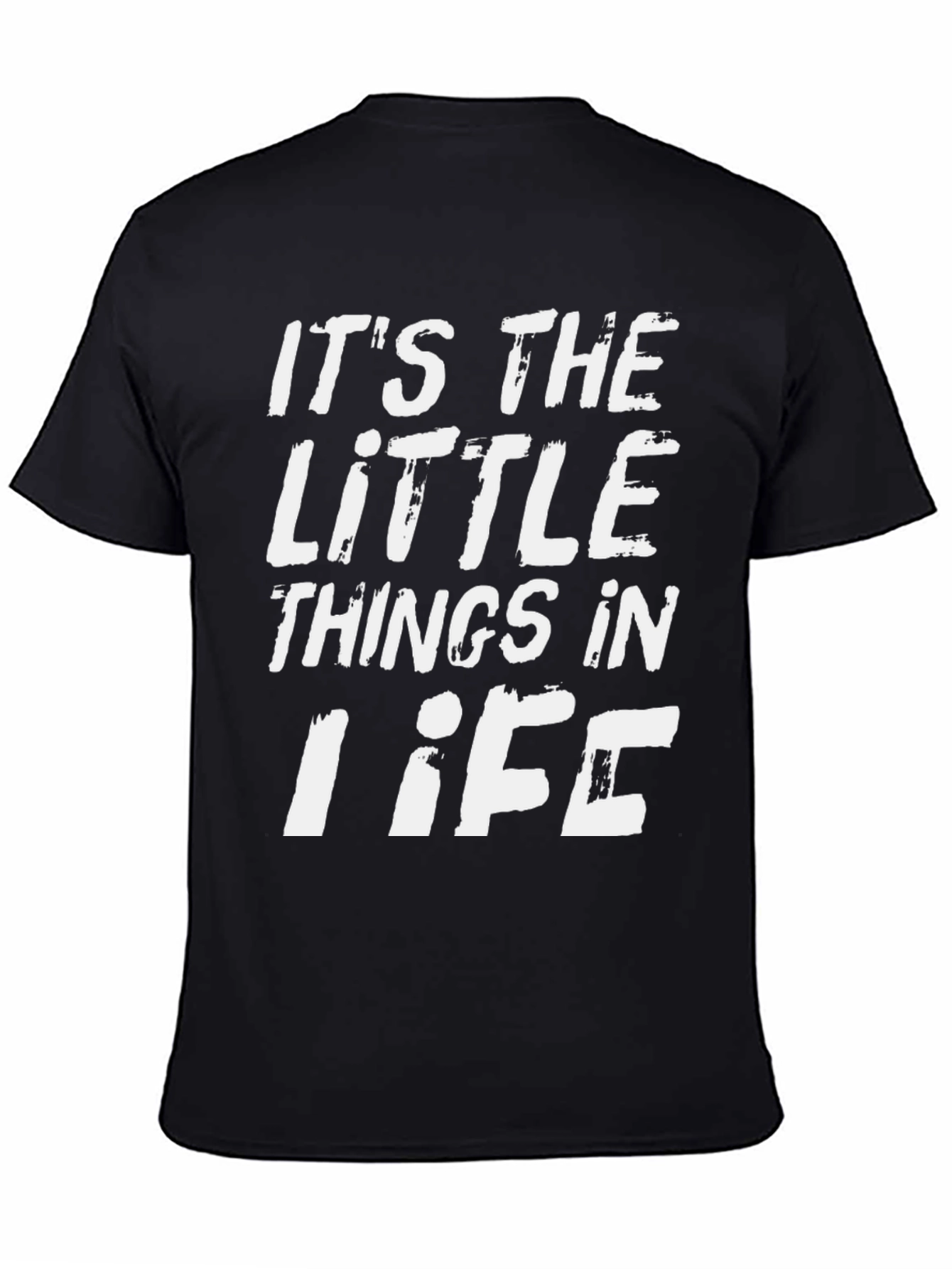 Black Little Things in Life Graphic T-Shirt view 4