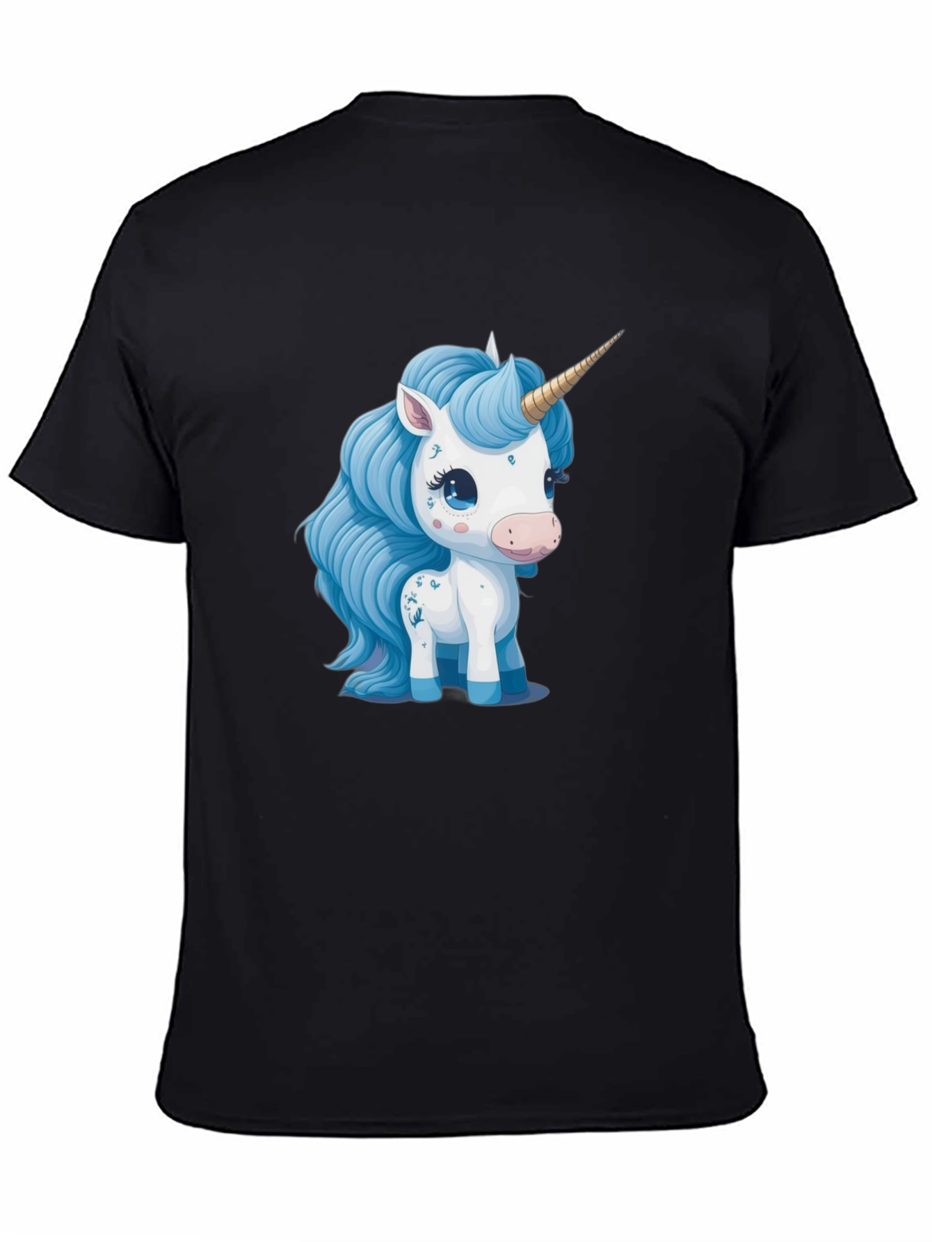 Black Unicorn Graphic T-Shirt - Stylish Black Tee view 4