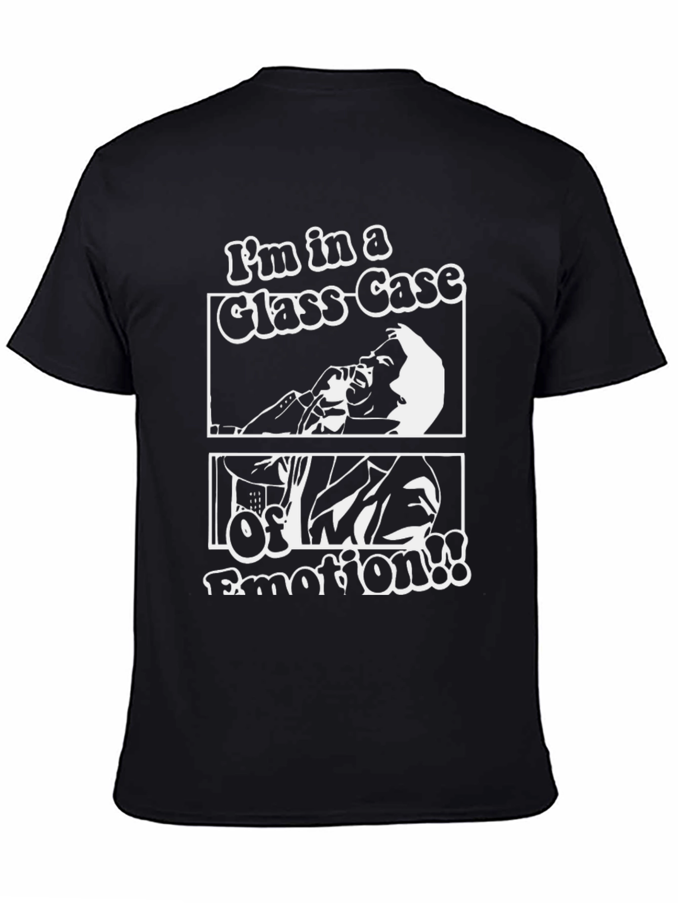 Black I'm in a Glass-Case of Emotion T-Shirt view 4