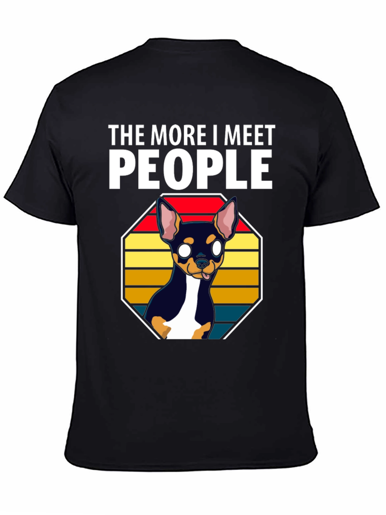 Black Dog Lover Tee - More I Meet People view 4