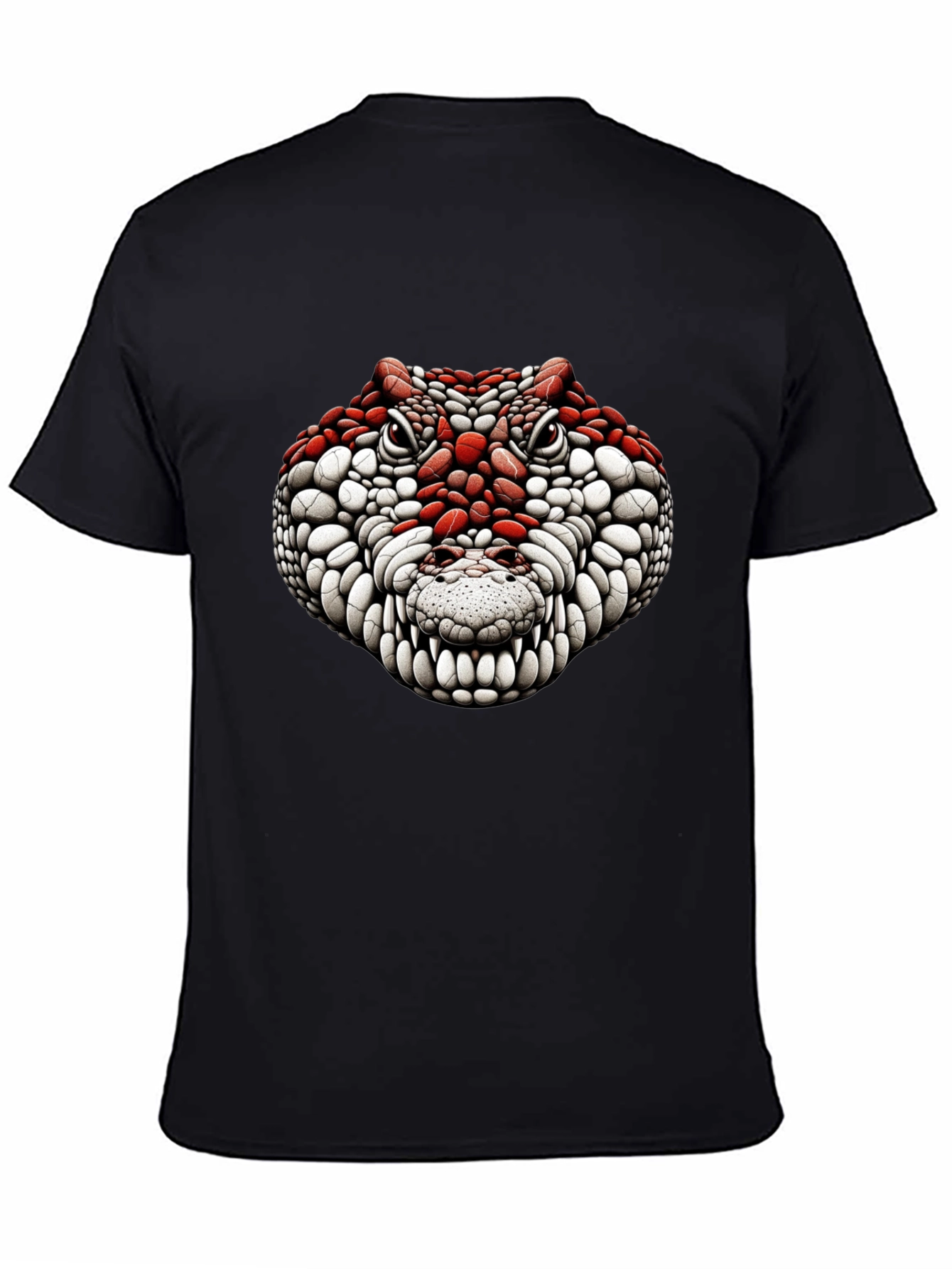 Black Crocodile Graphic Tee - Bold Reptile Design view 4