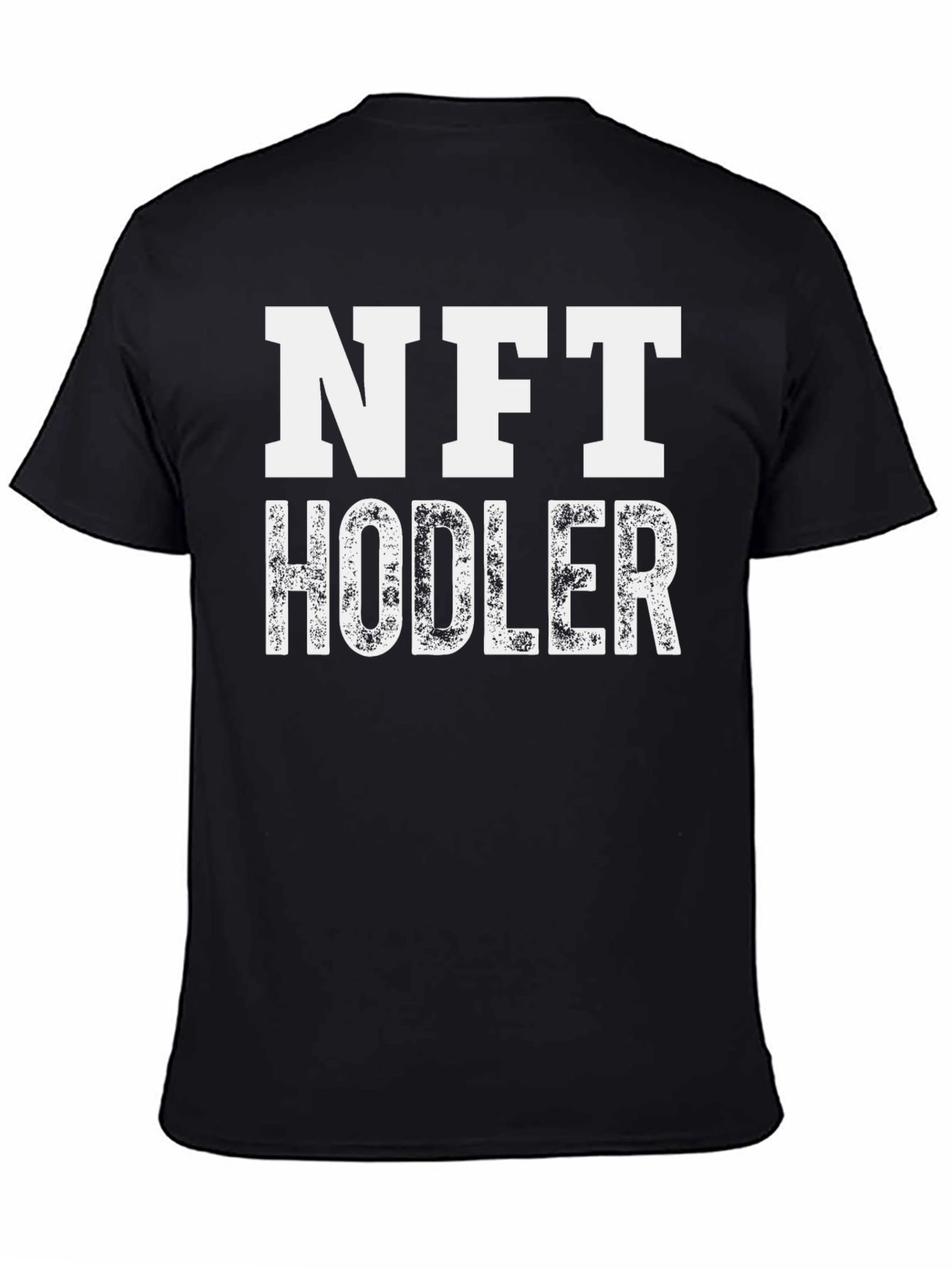 Black NFT Hodler T-Shirt - Crypto Investor Apparel view 4