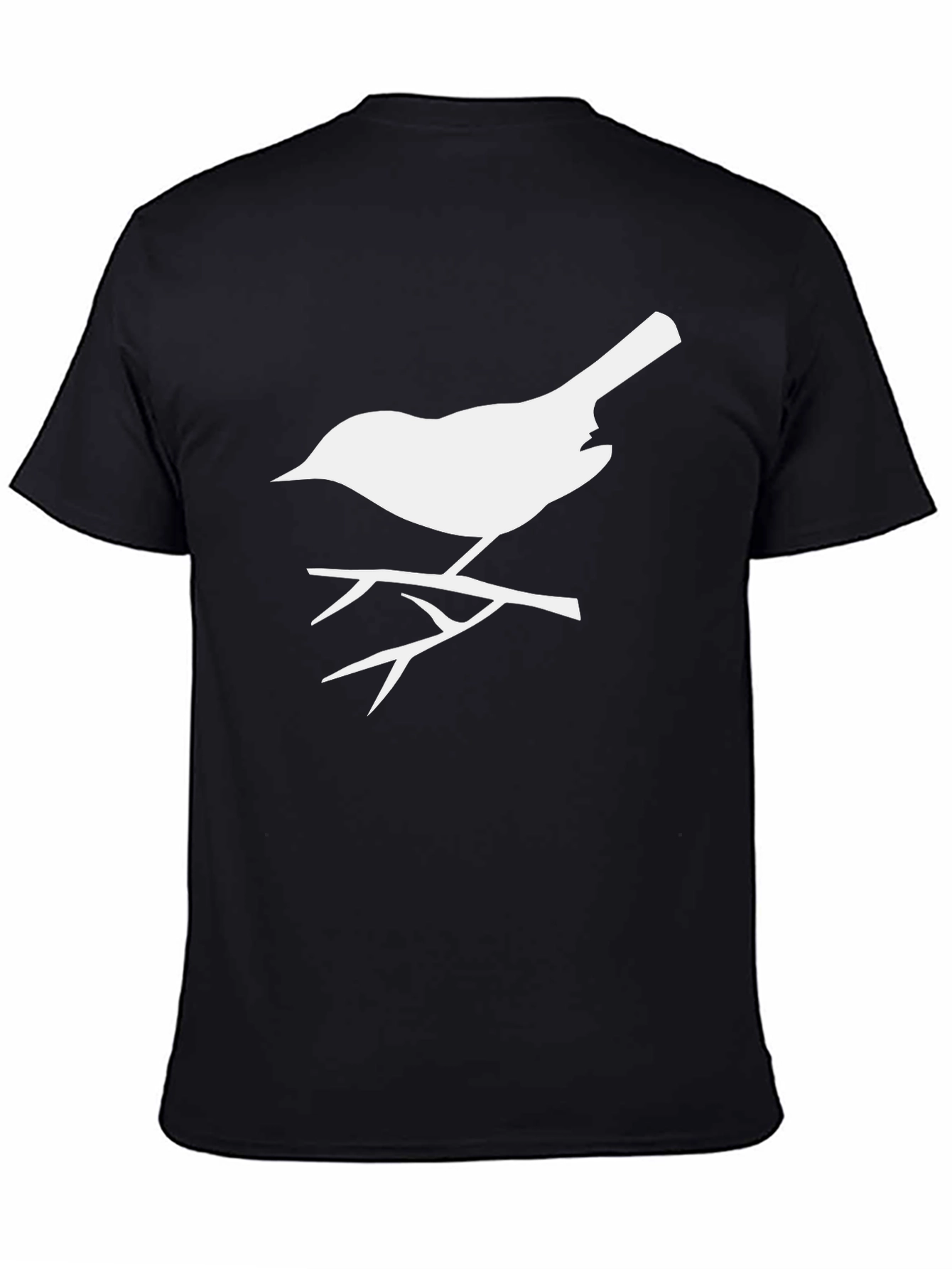 Black Bird on a Branch Graphic Tee view 4
