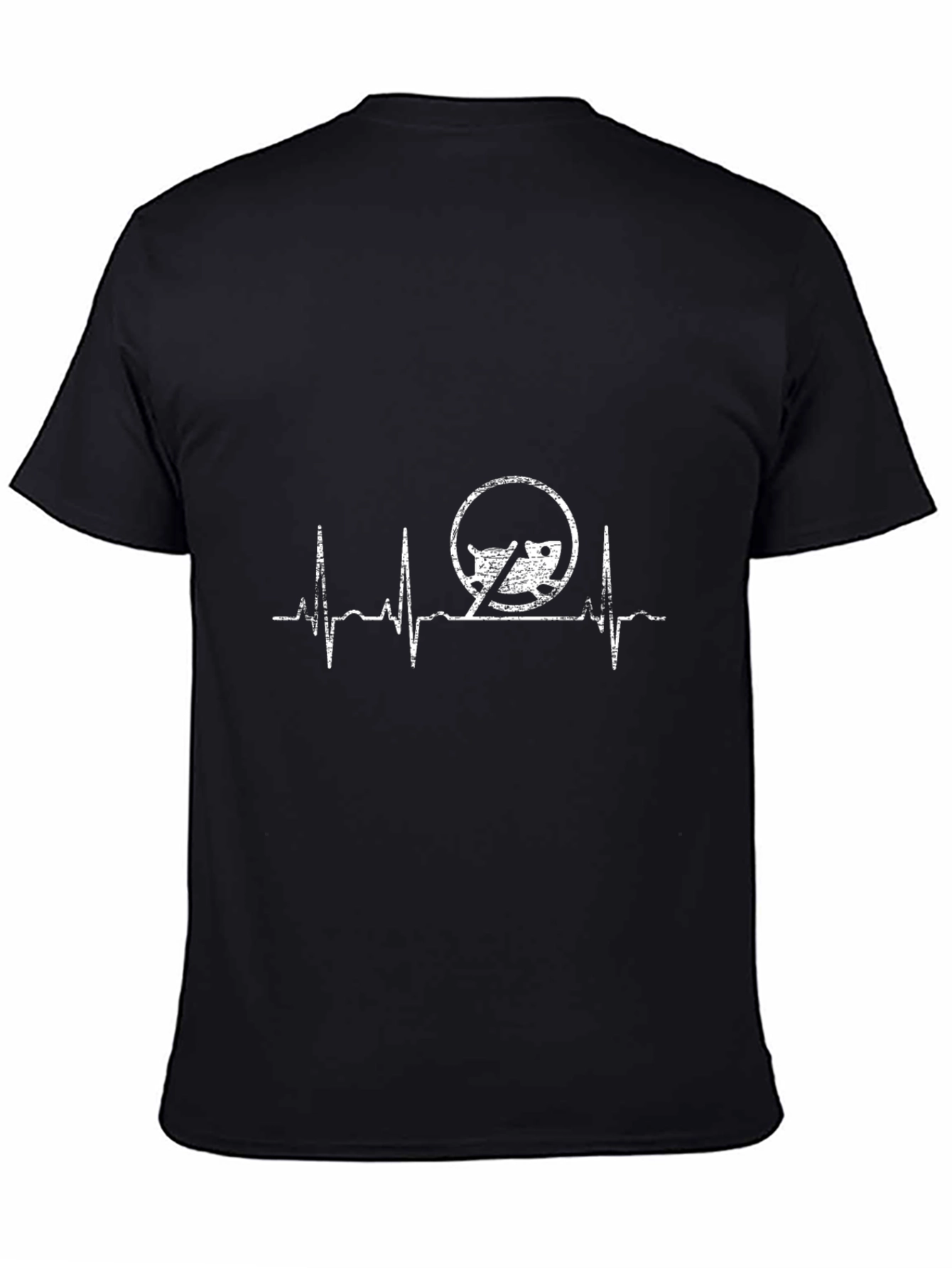 Black Chef Heartbeat T-Shirt - Culinary Passion Tee view 4