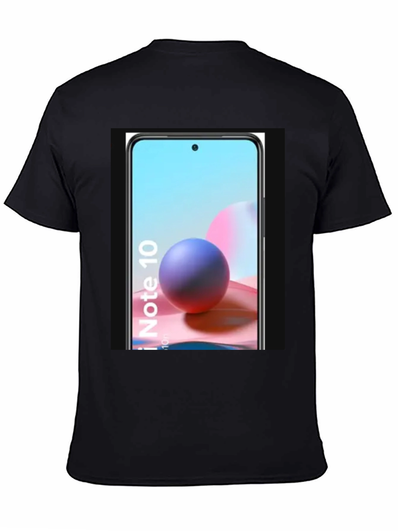 Black Cool Phone Graphic Tee - Black Casual Shirt view 4