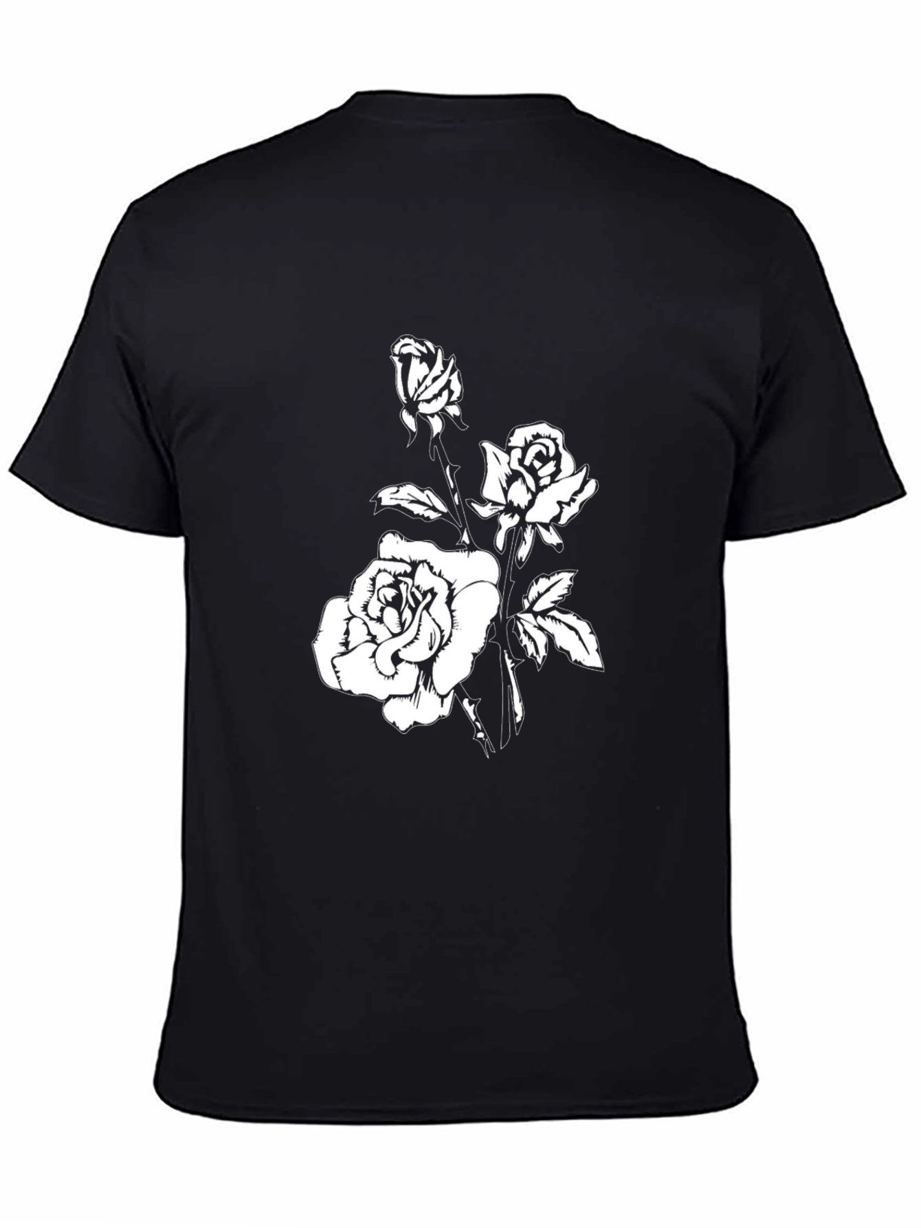 Black Black Rose Graphic T-Shirt view 4