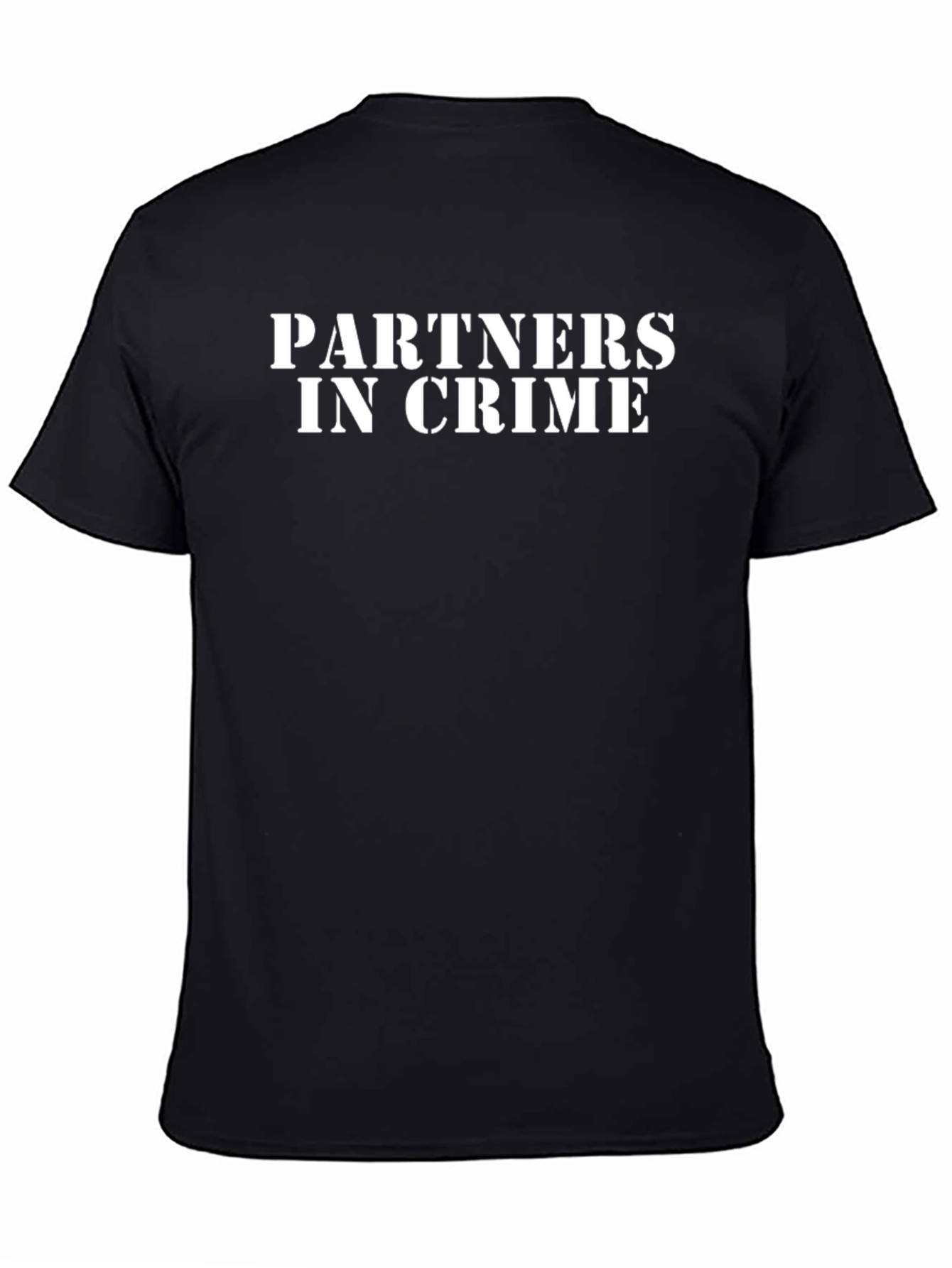 Black Partners in Crime Crew Neck T-Shirt view 4