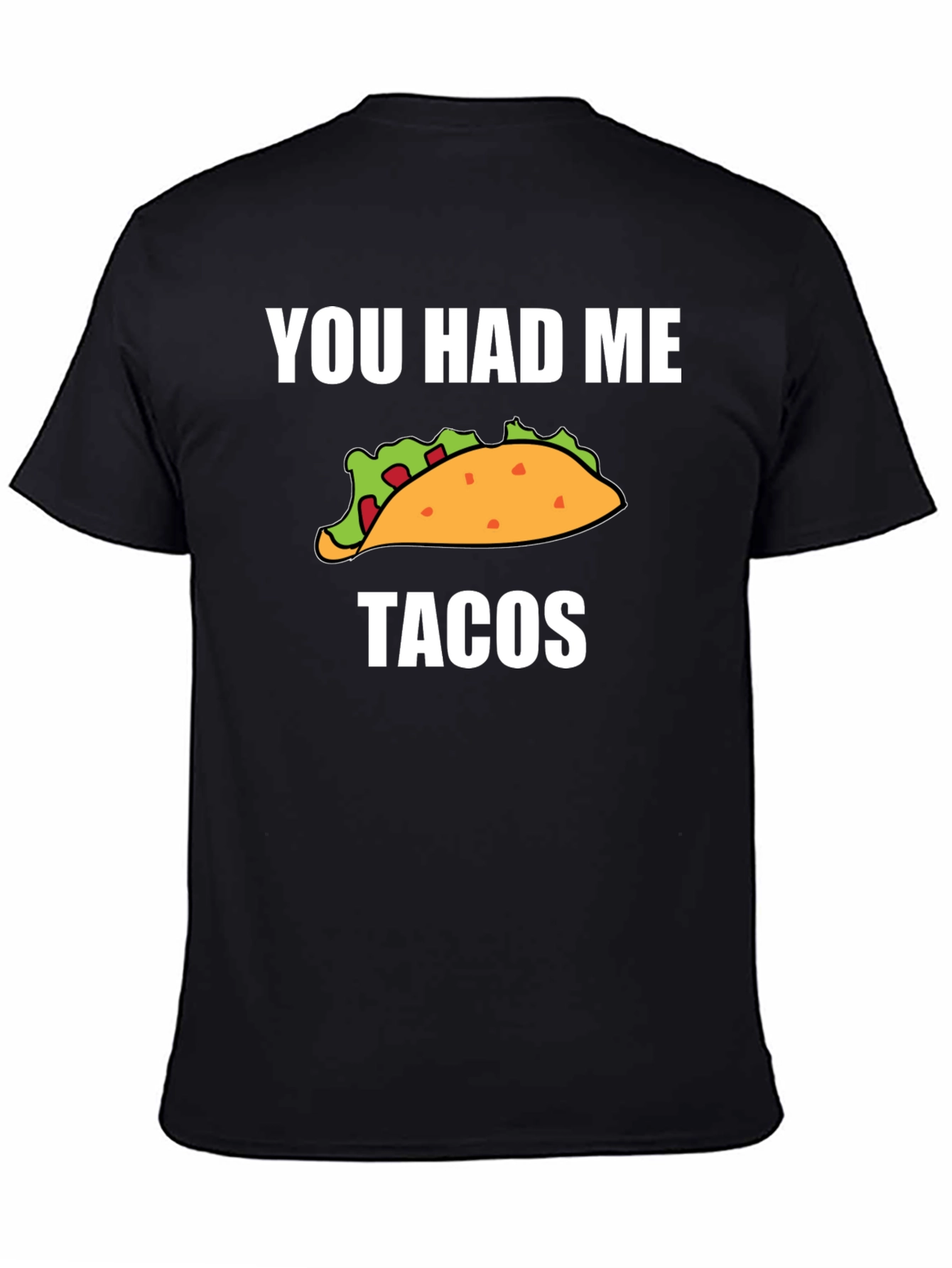 Black You Had Me At Tacos Graphic Tee - Black view 4