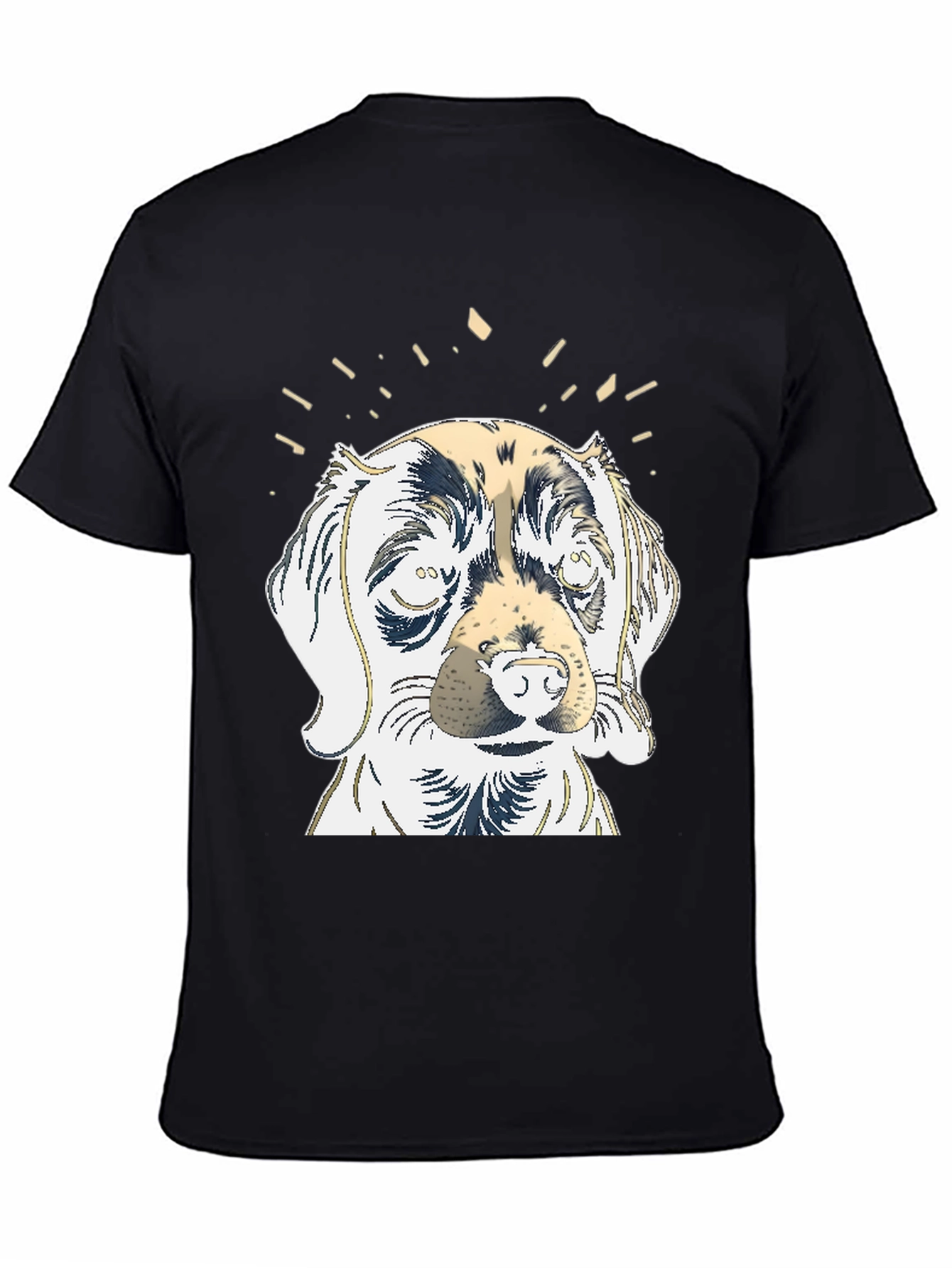 Black Dog Graphic Tee - Men's Black T-Shirt view 4