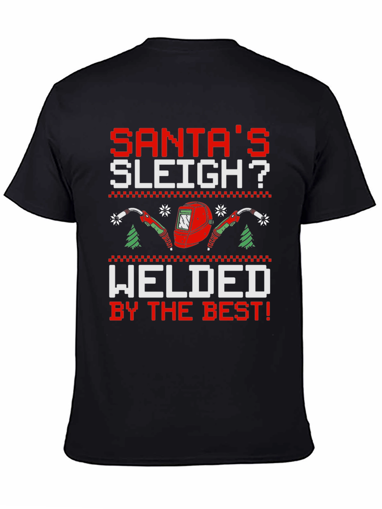 Black Santa's Sleigh Welded T-Shirt view 4