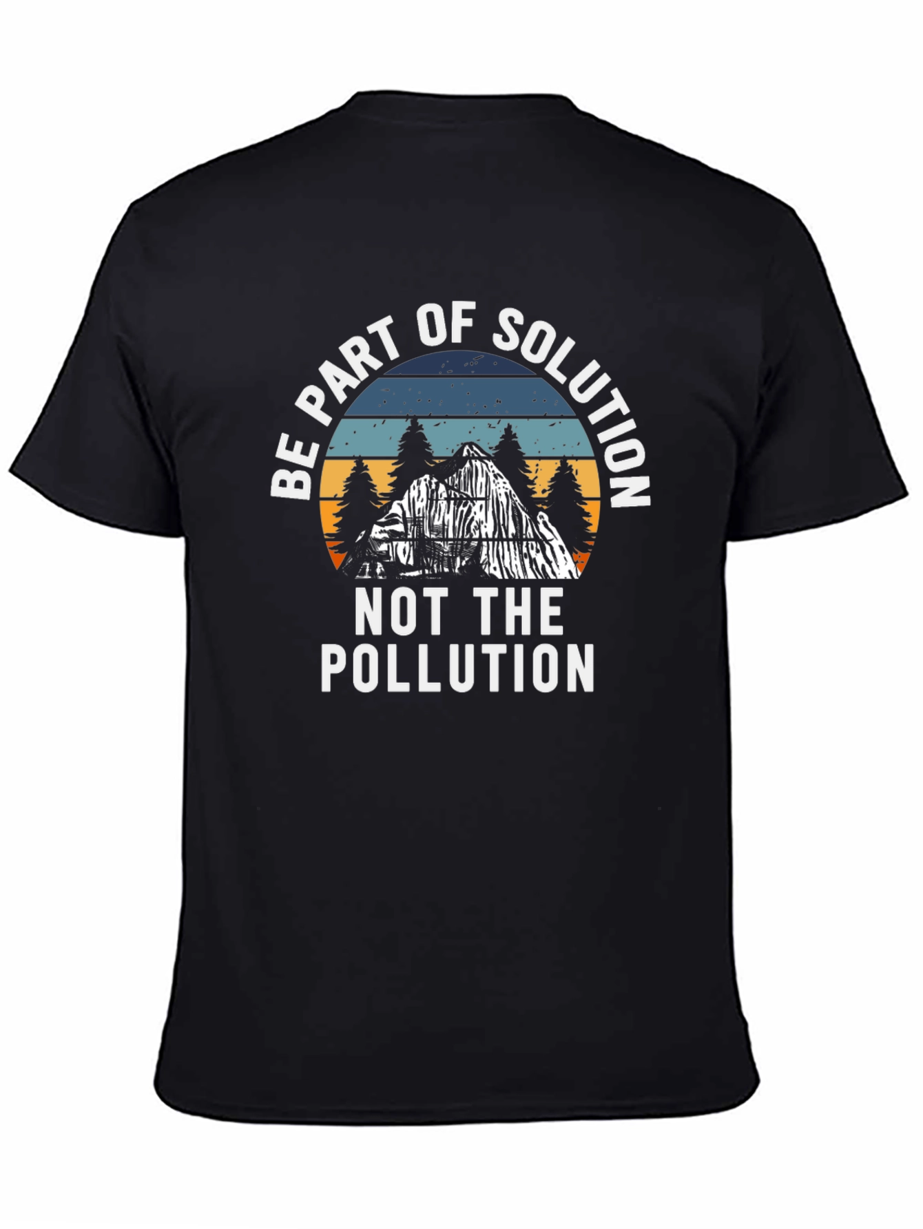 Black Eco-Friendly T-Shirt: Be Part of the Solution view 4