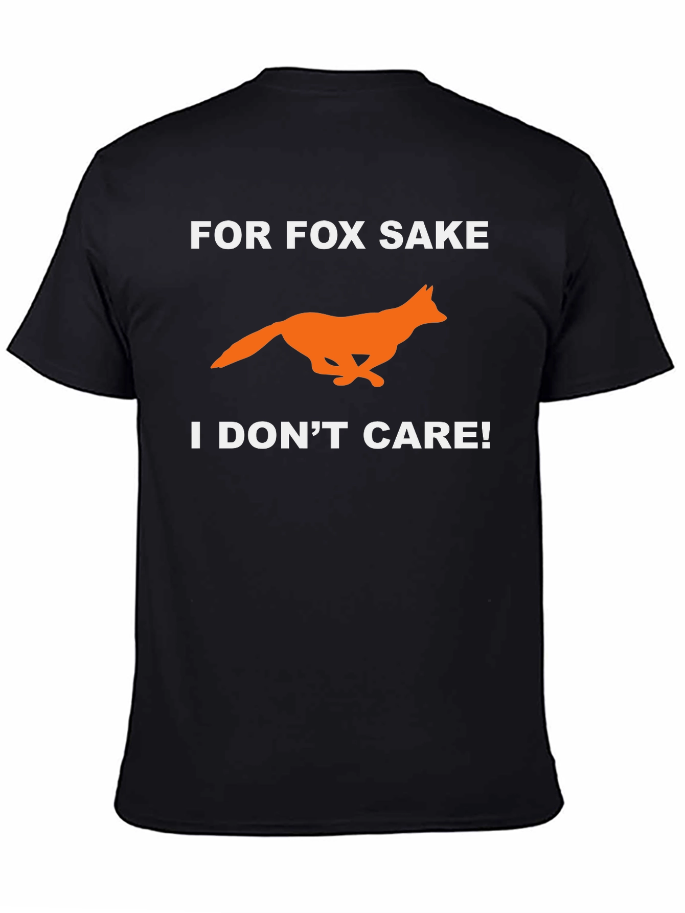 Black For Fox Sake T-Shirt - Funny Novelty Tee view 4