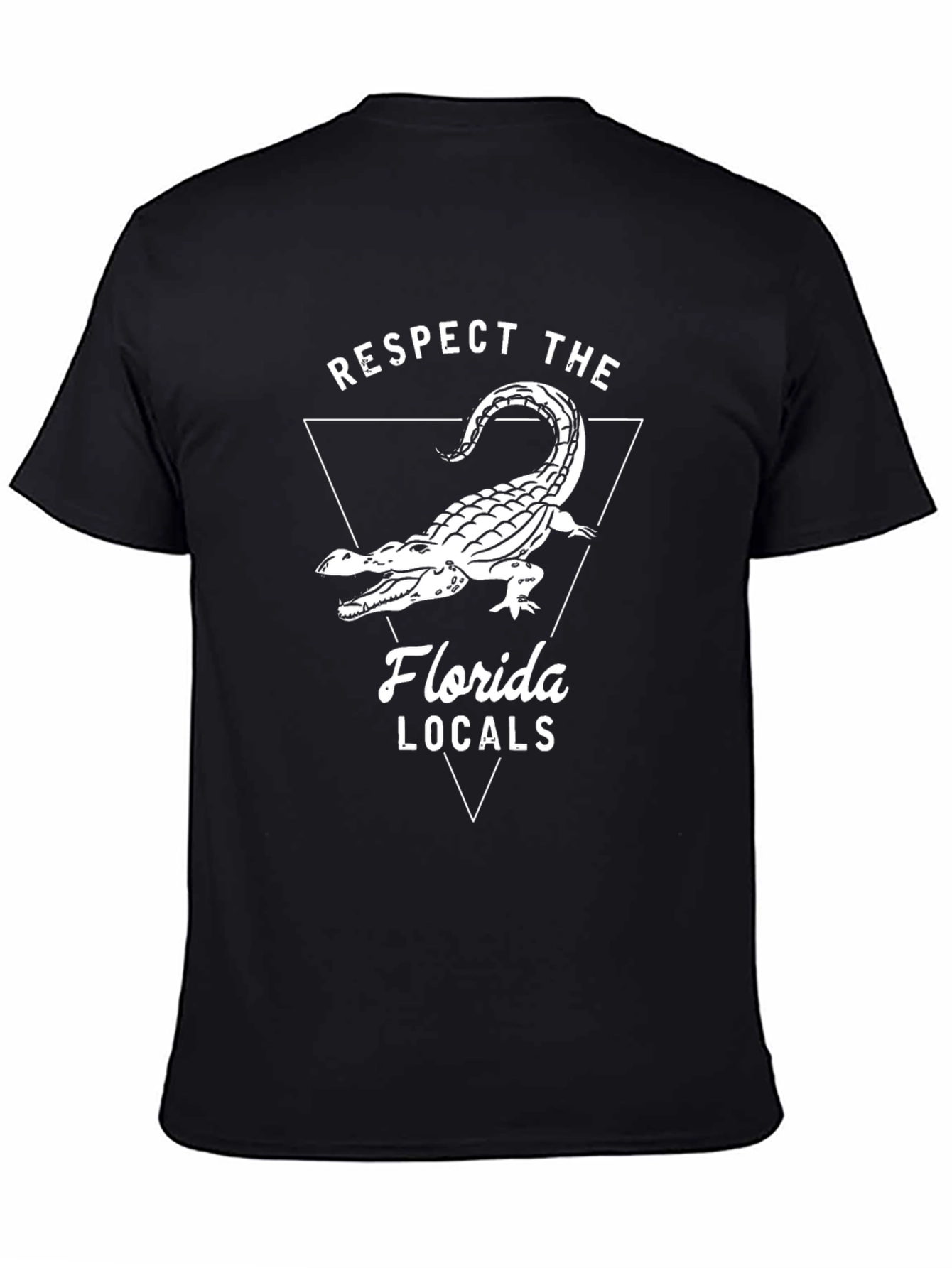 Black Respect the Florida Locals Alligator Graphic Tee view 4