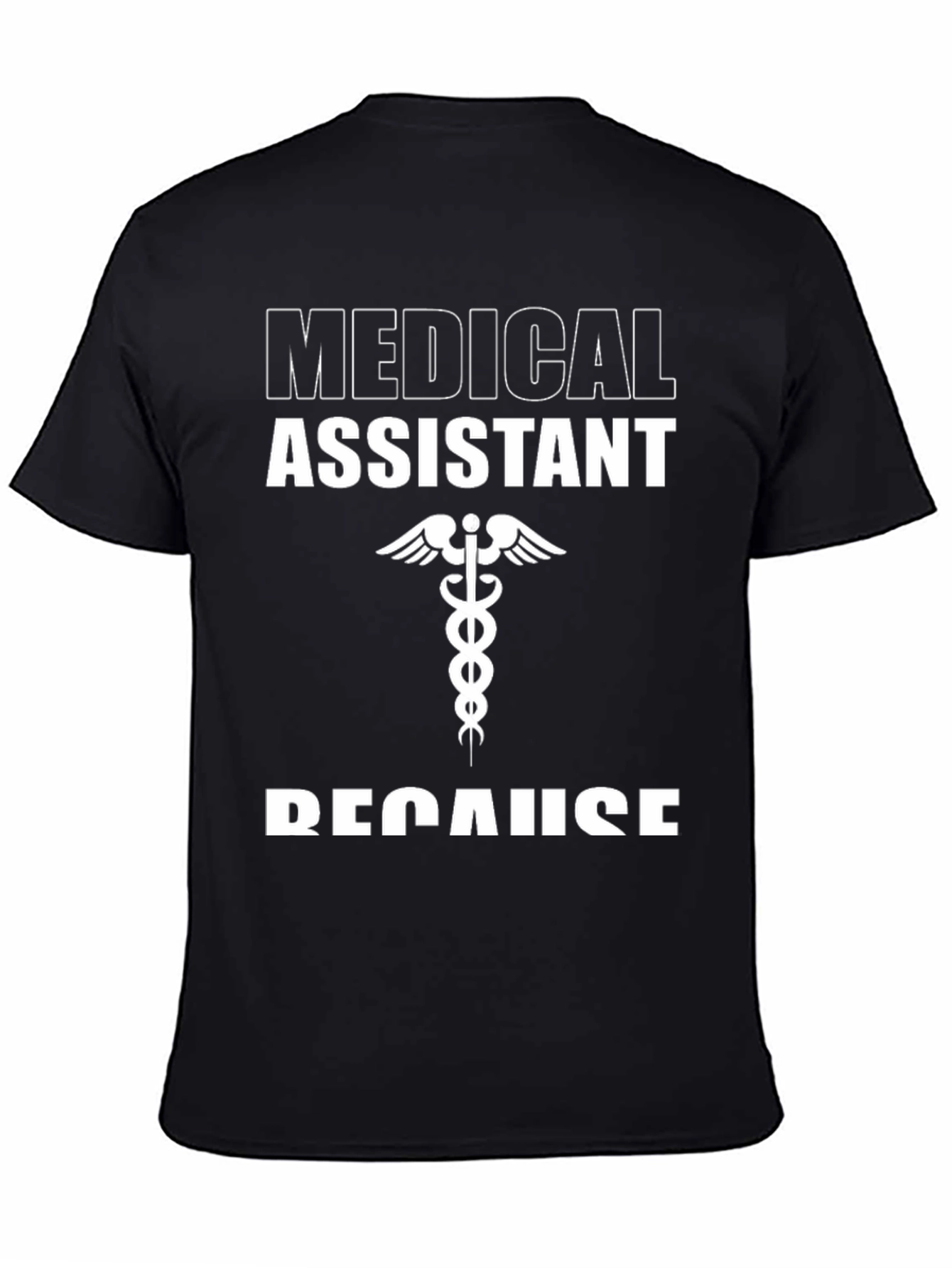 Black Medical Assistant Graphic T-Shirt view 4