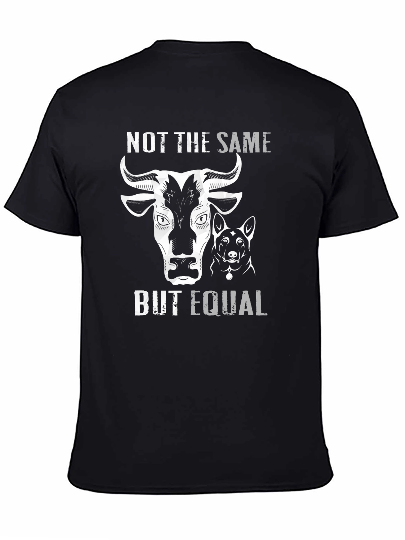 Black Not the Same But Equal Graphic T-Shirt view 4