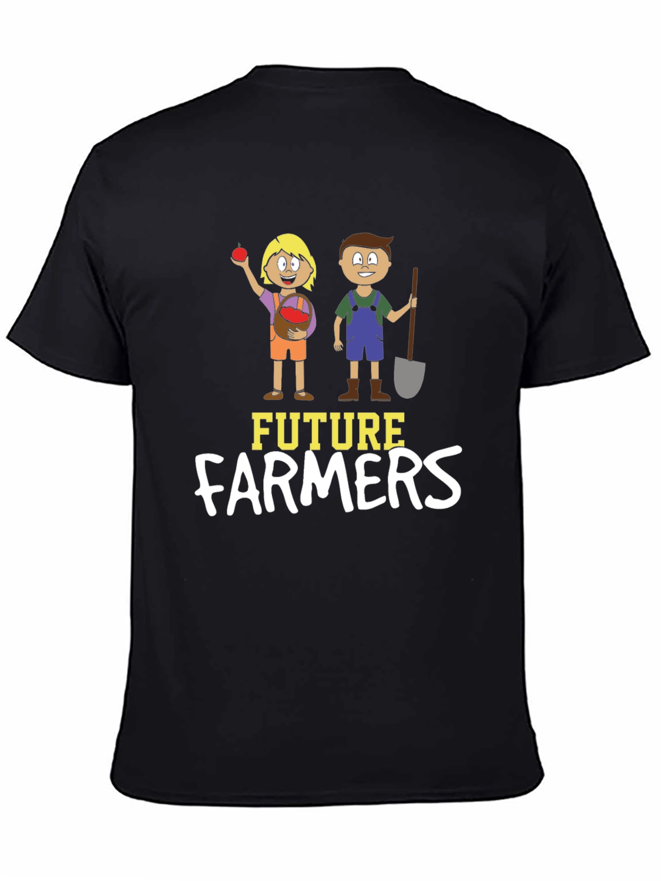 Black Future Farmers Graphic Tee, Black Cotton Blend view 4
