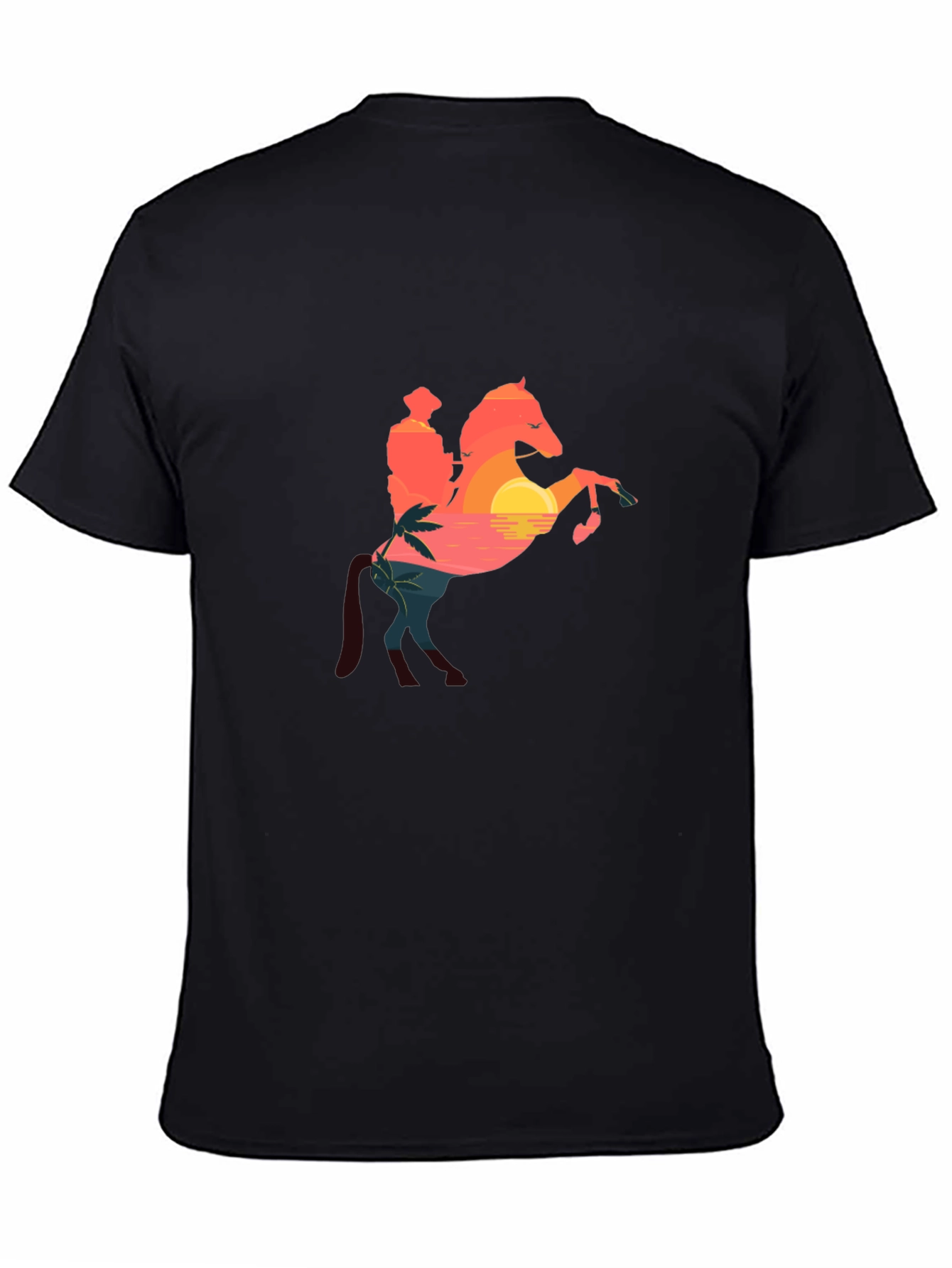 Black Sunset Rider Black T-Shirt view 4