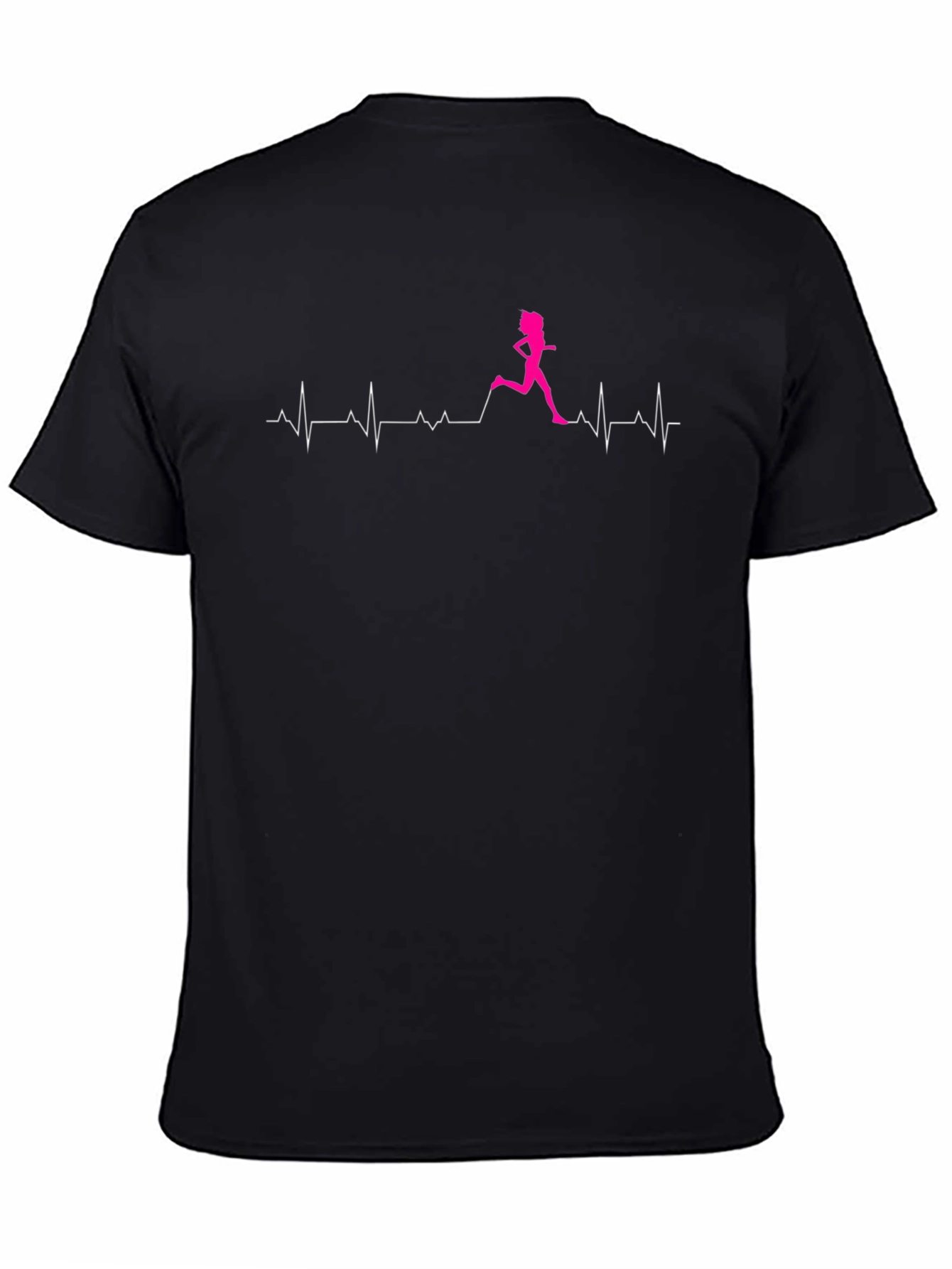 Black Running Heartbeat T-Shirt view 4