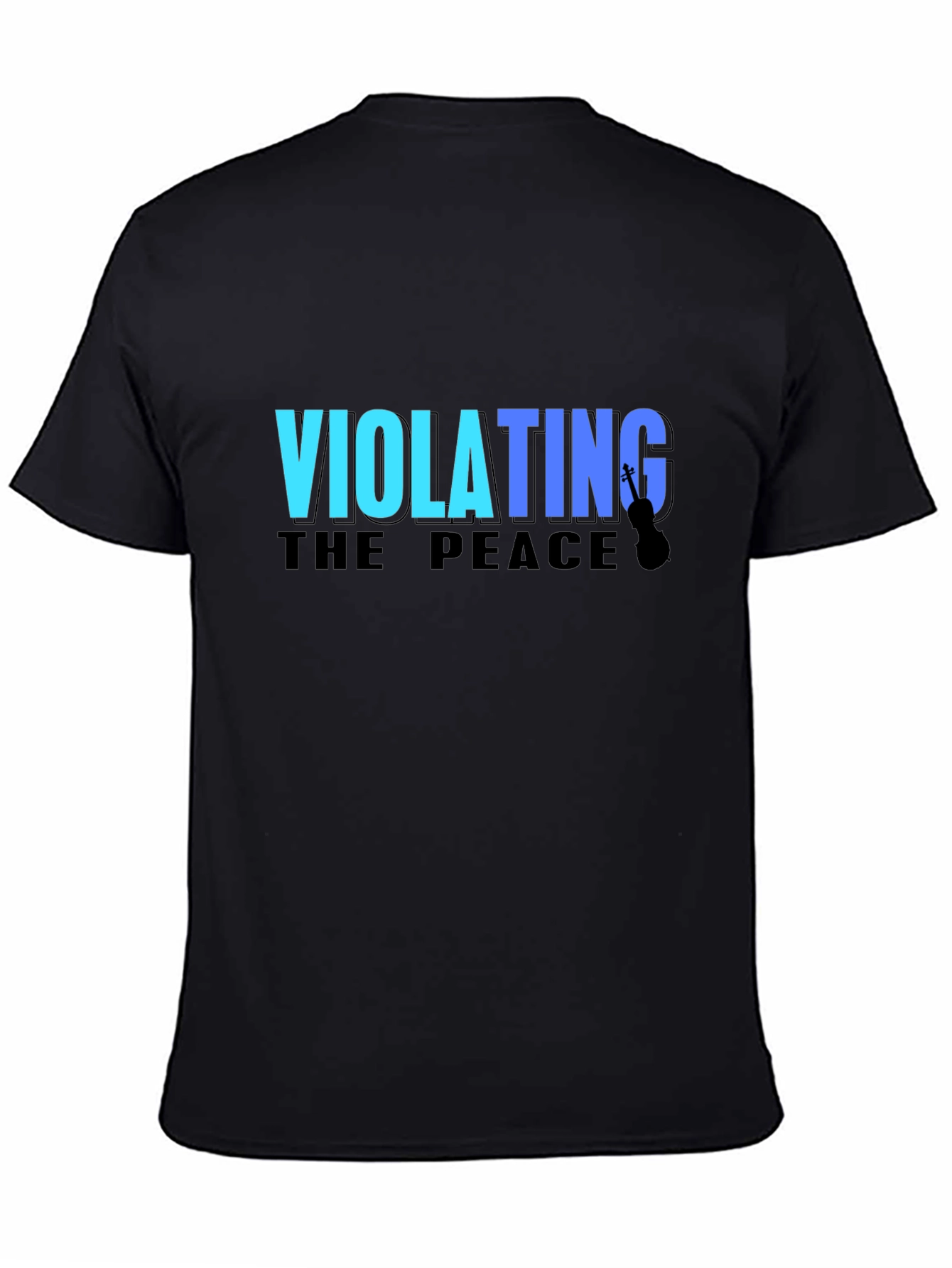 Black Violating The Peace Black T-Shirt view 4
