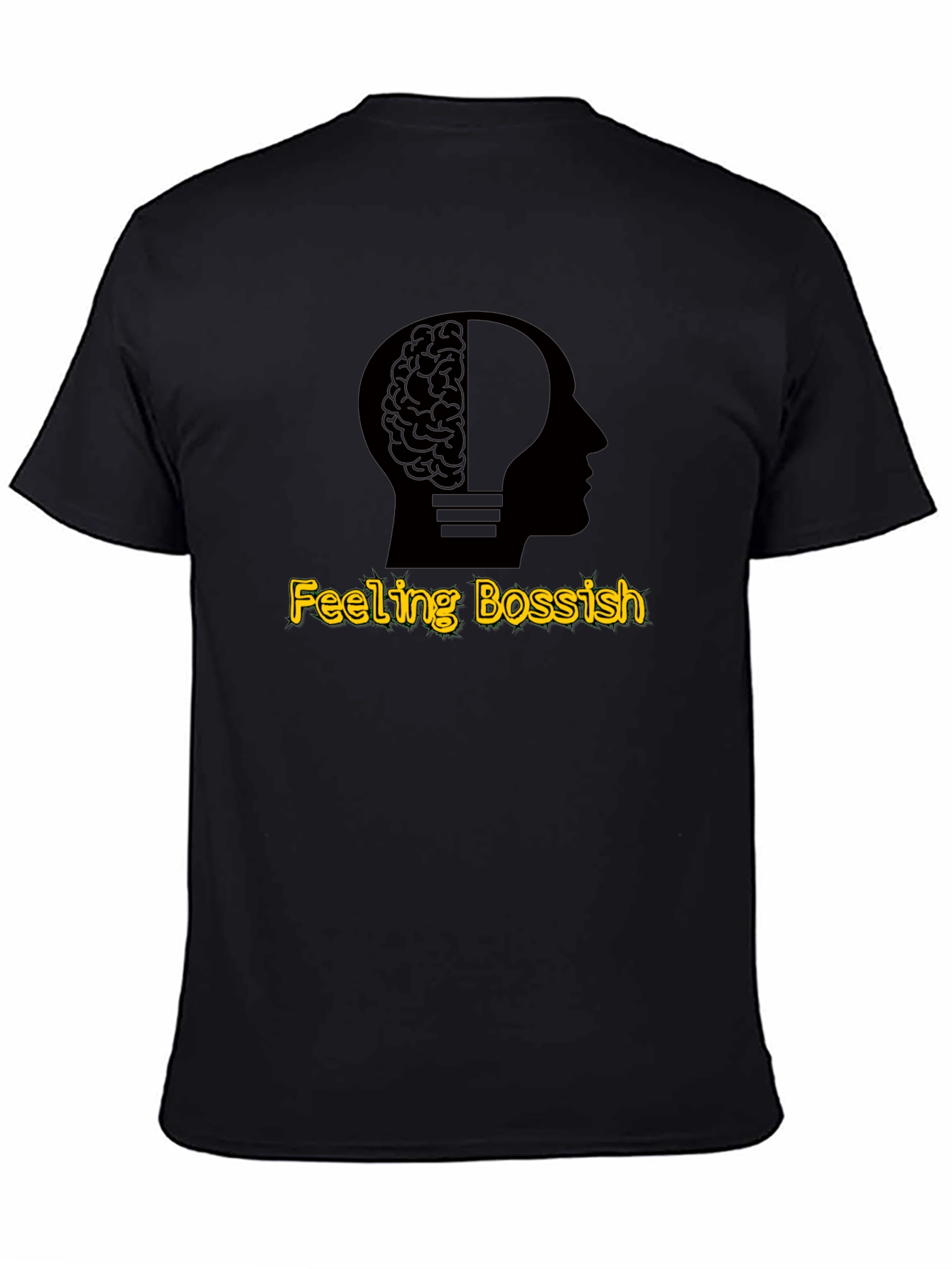 Black Feeling Bossish Graphic T-Shirt - Black view 4
