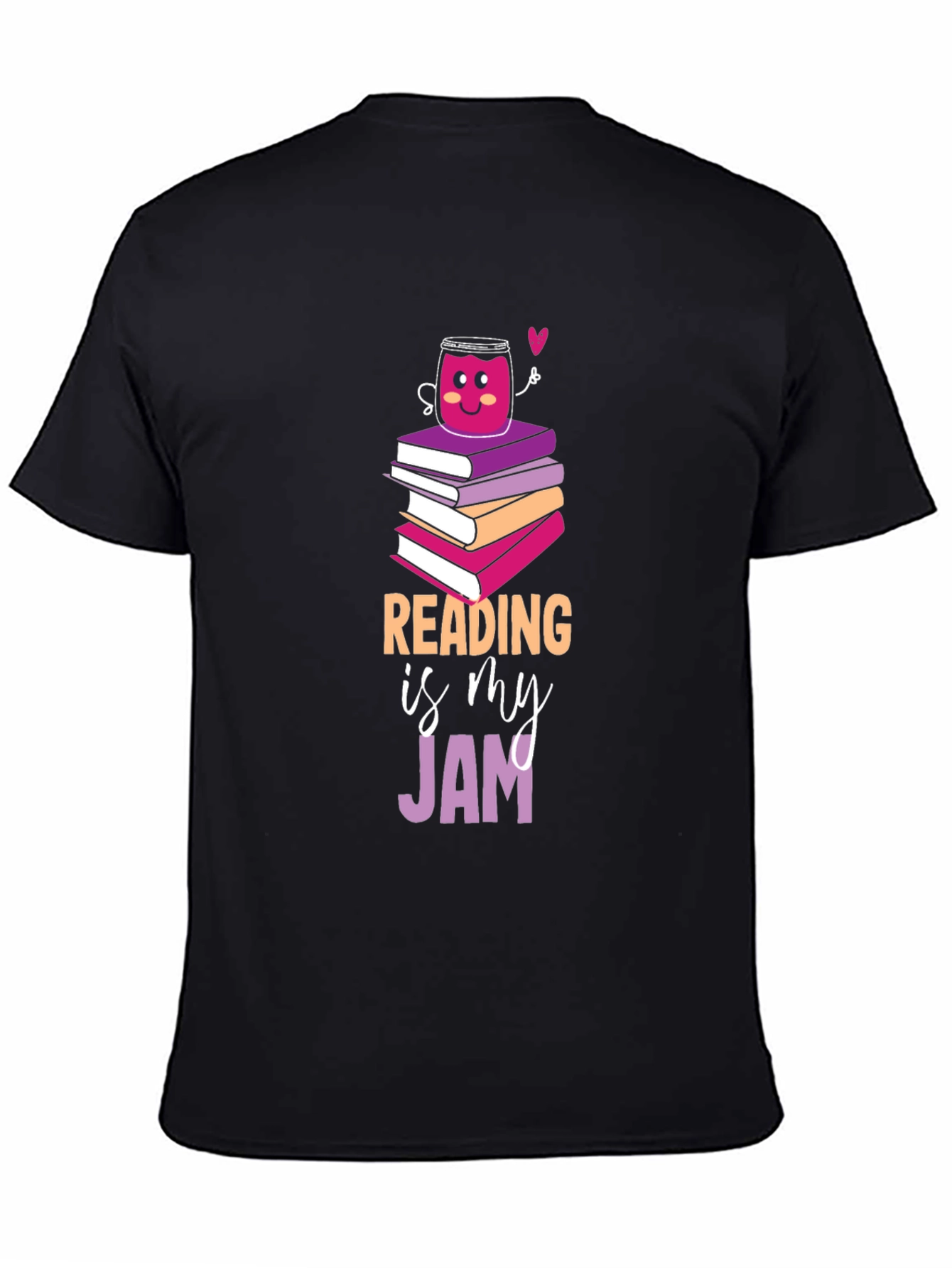 Black Reading Is My Jam Graphic T-Shirt view 4