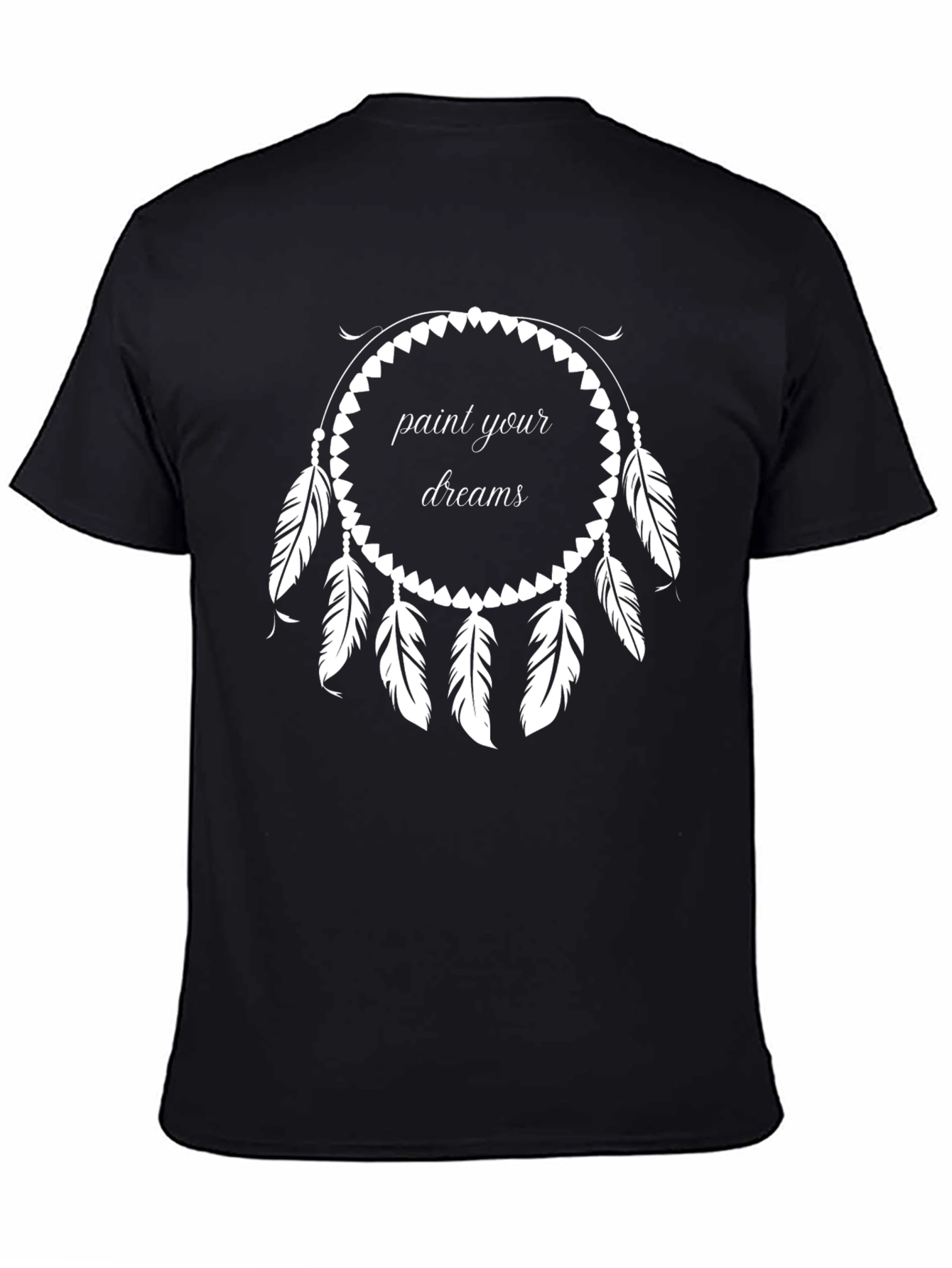 Black Dreamcatcher Graphic Tee - Paint Your Dreams view 4