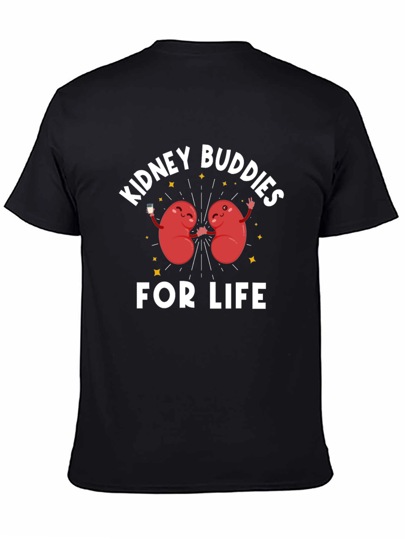 Black Kidney Buddies For Life Graphic Tee view 4