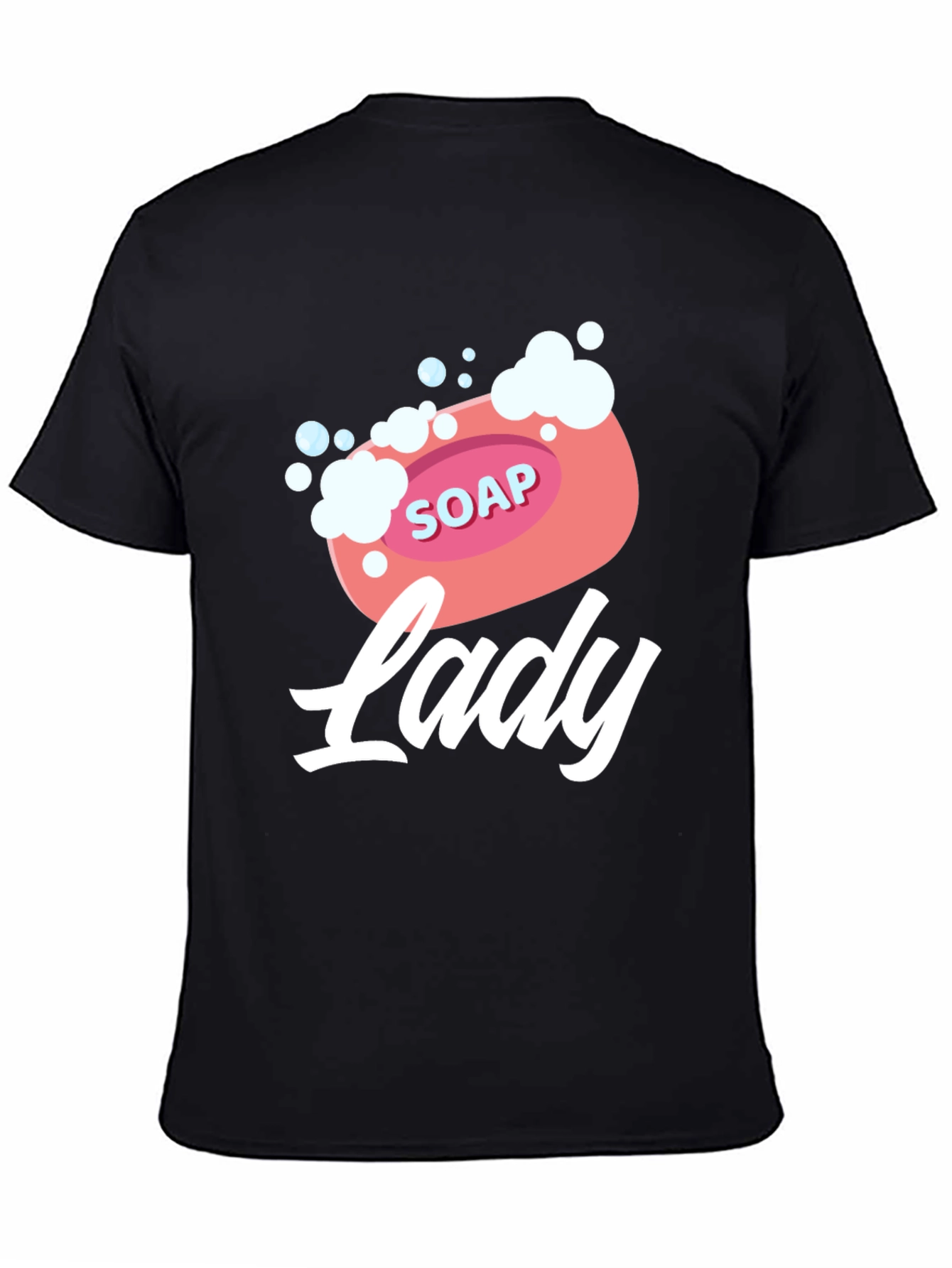 Black Soap Lady Graphic Tee - Novelty T-Shirt view 4